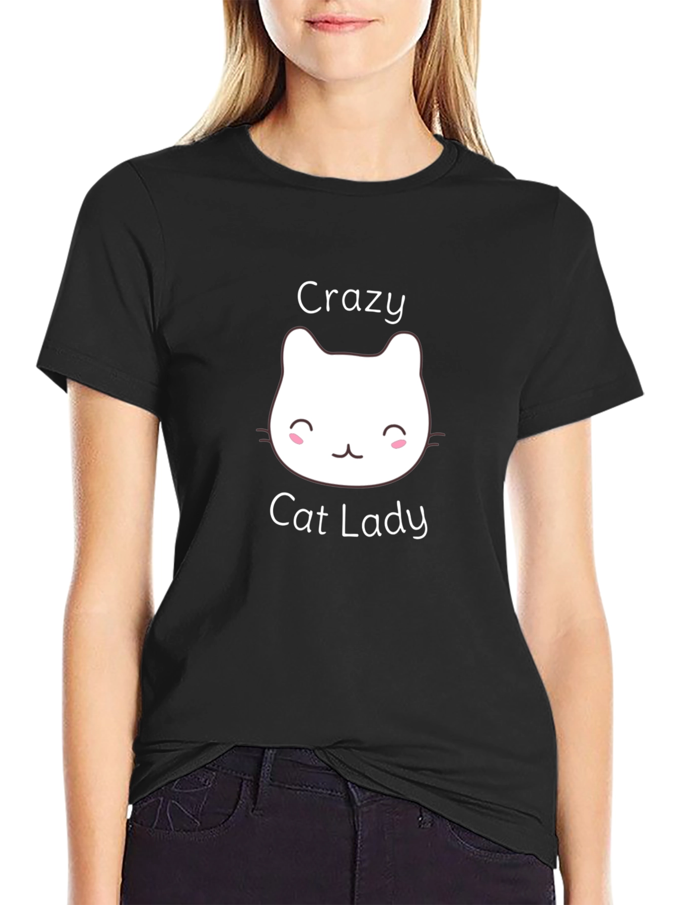 Crazy Cat Lady Graphic Tee - Unisex Black T-Shirt