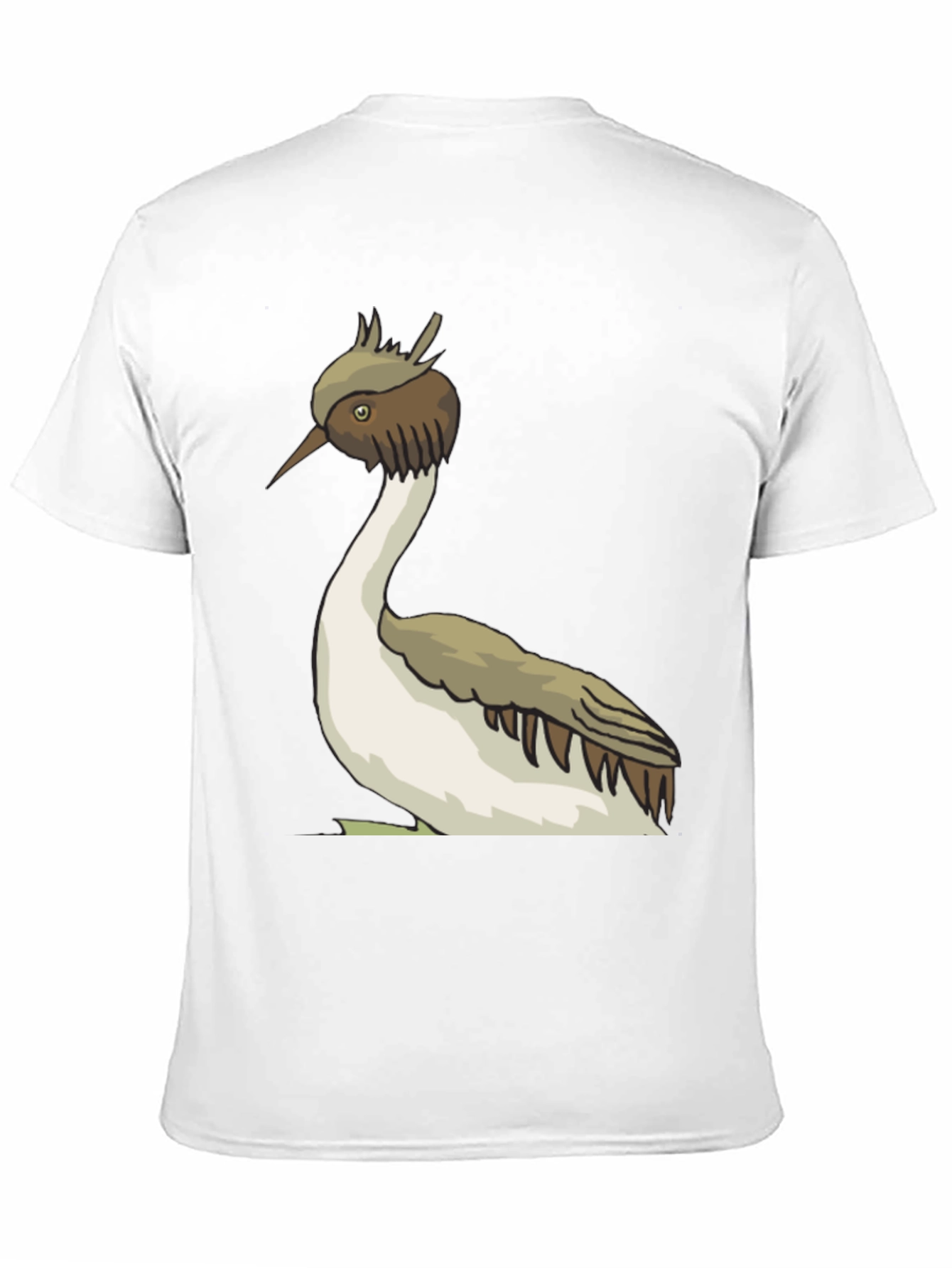 Unique Bird Graphic Tee - Black Cotton Blend