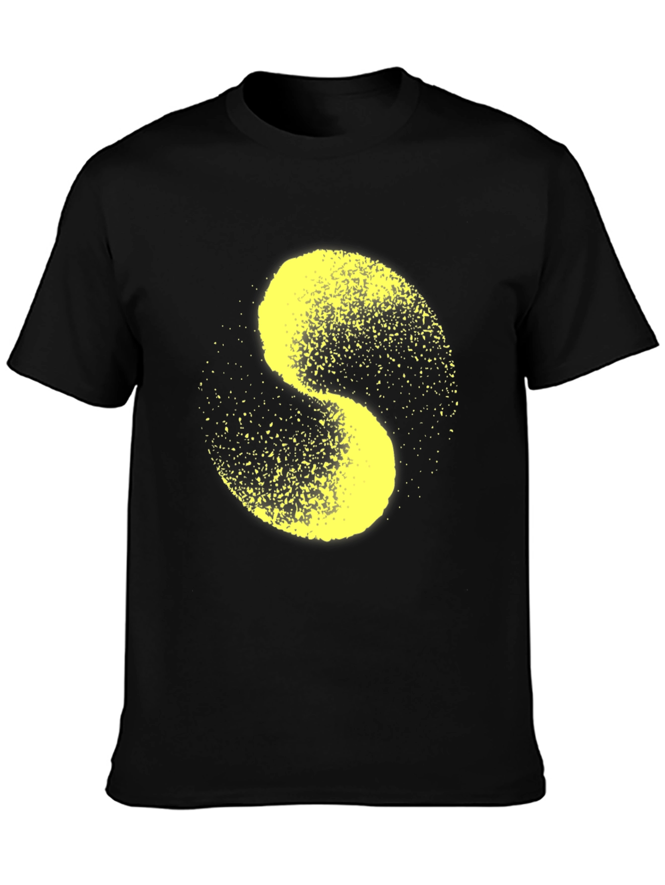 Abstract S-Shaped Graphic Tee