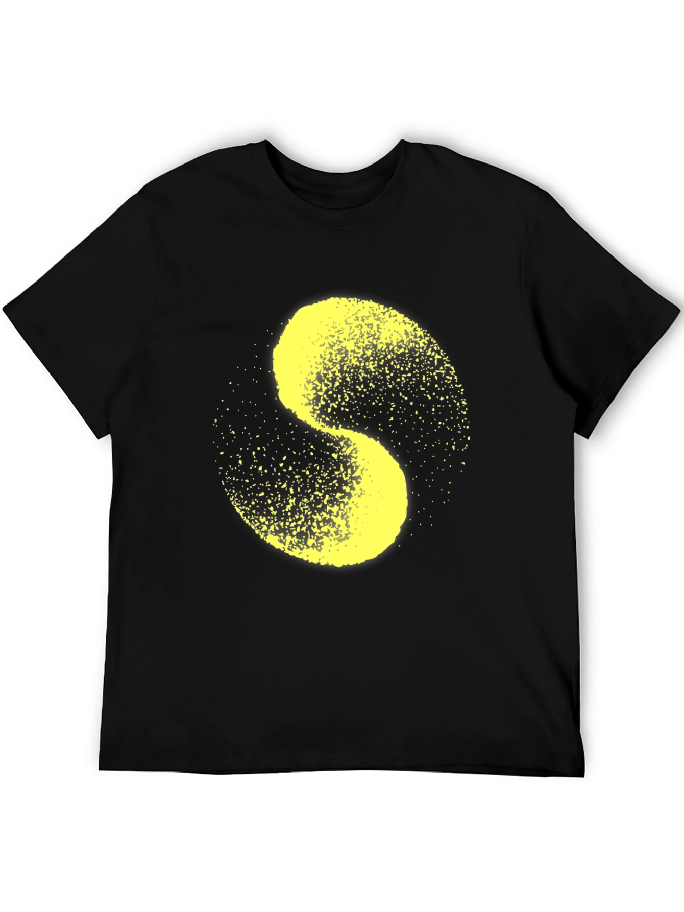 Abstract S-Shaped Graphic Tee