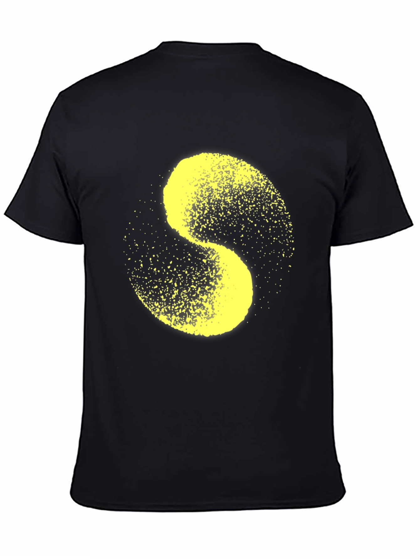 Abstract S-Shaped Graphic Tee
