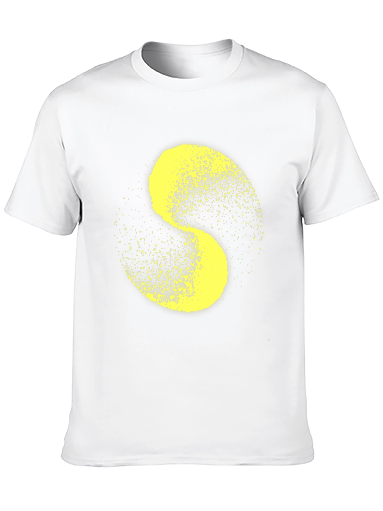Abstract S-Shaped Graphic Tee