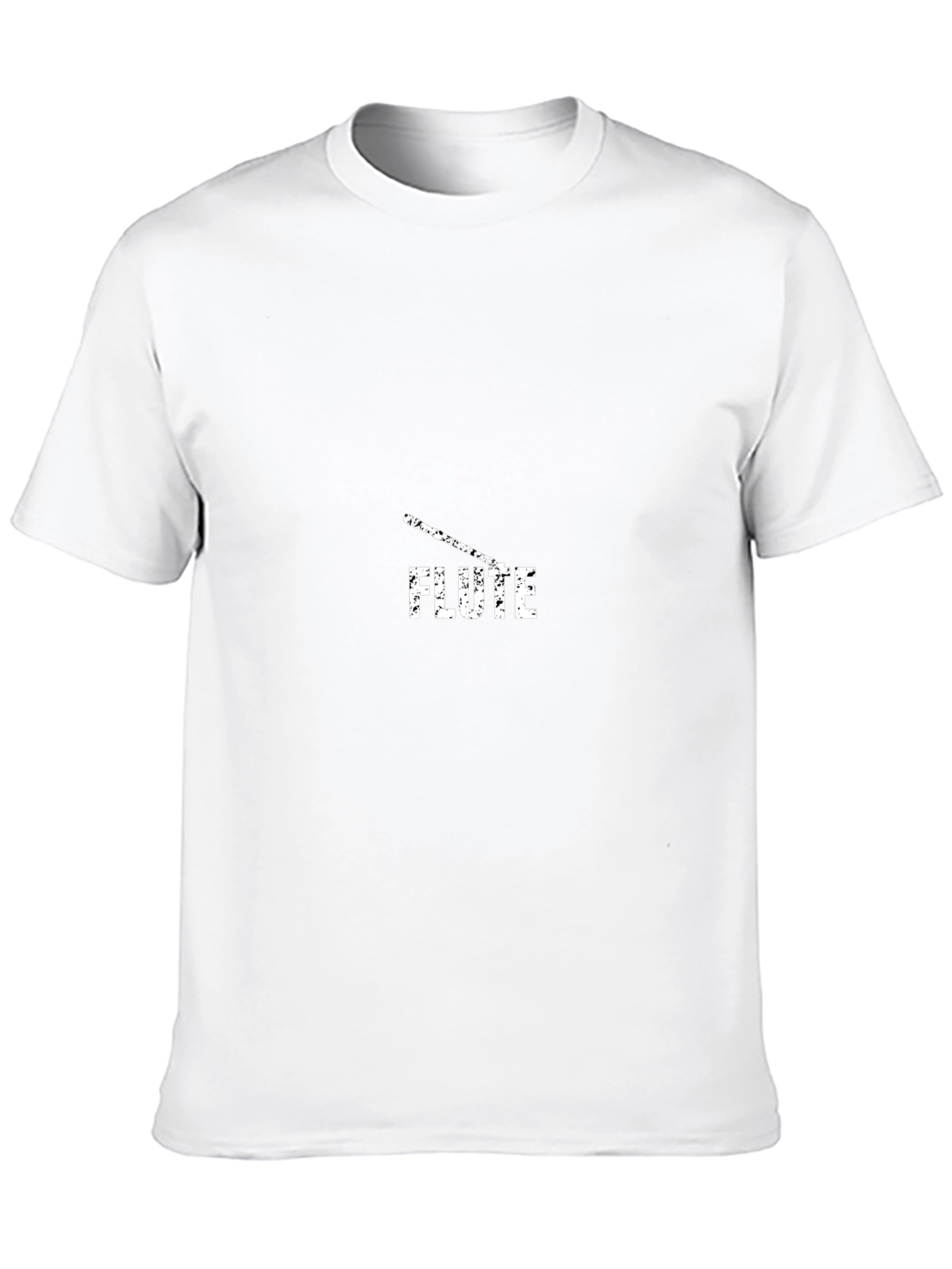 Flute Graphic T-Shirt - Black Cotton Tee