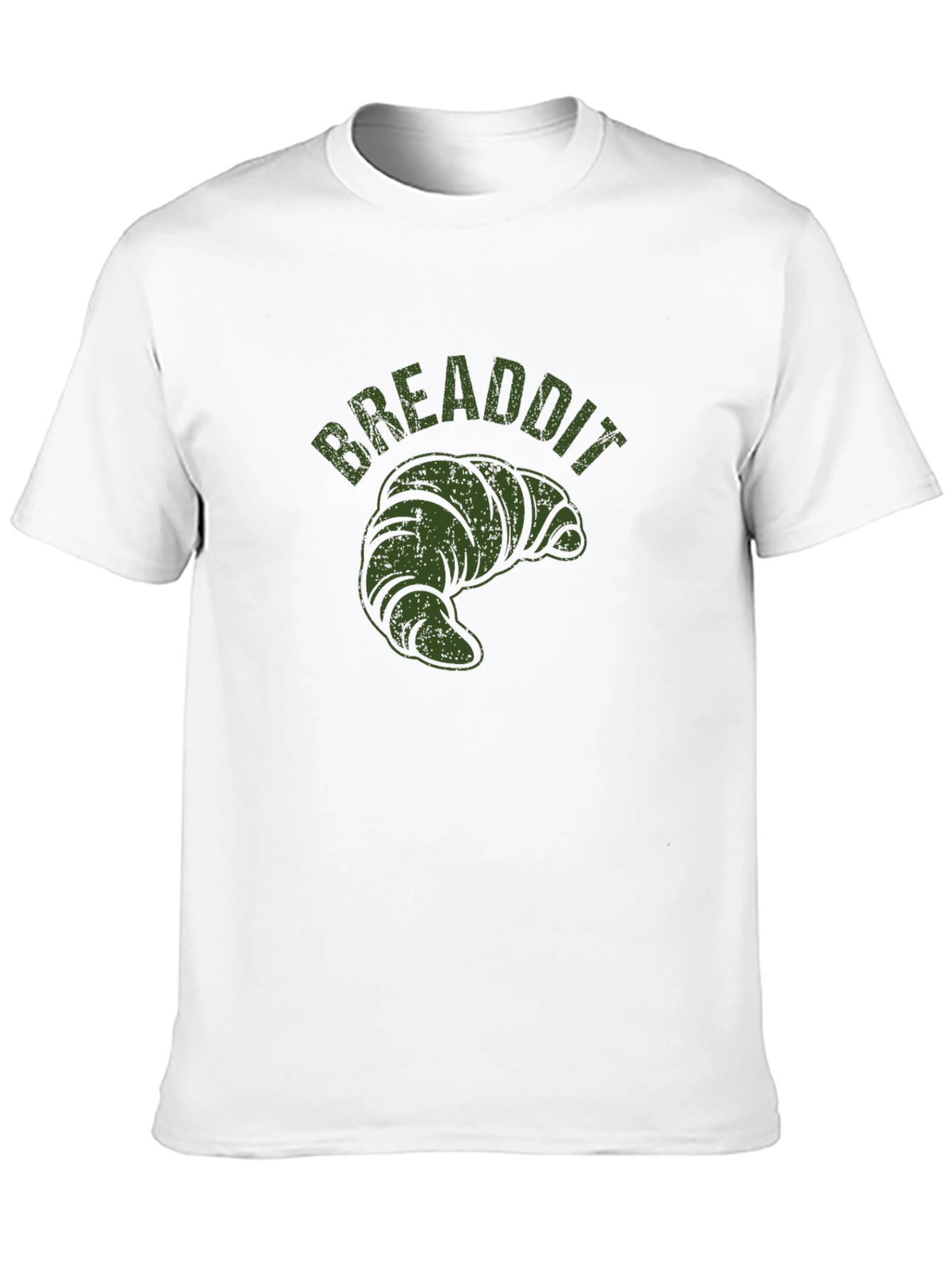BREADDIT Croissant Black T-Shirt