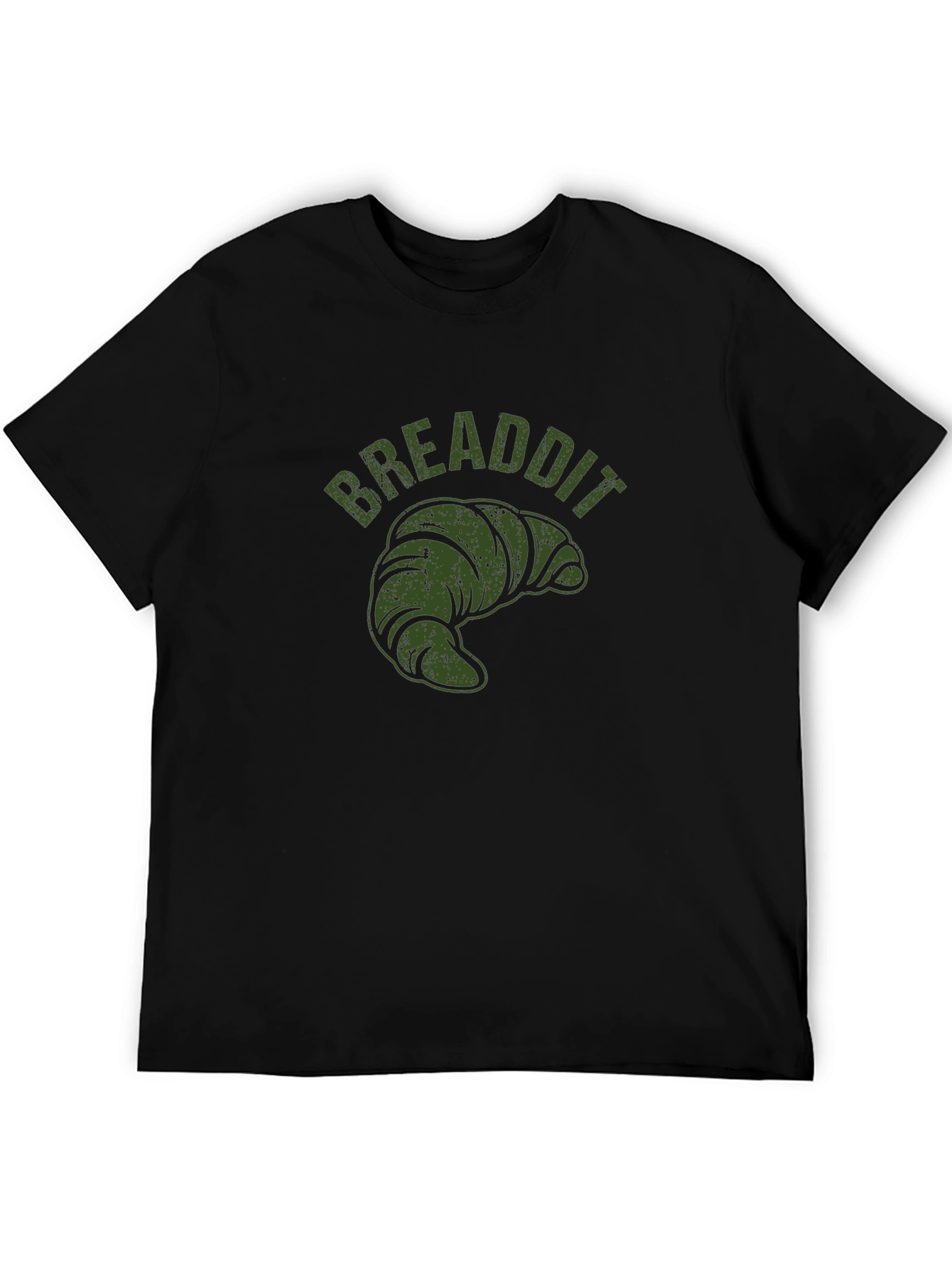 BREADDIT Croissant Black T-Shirt