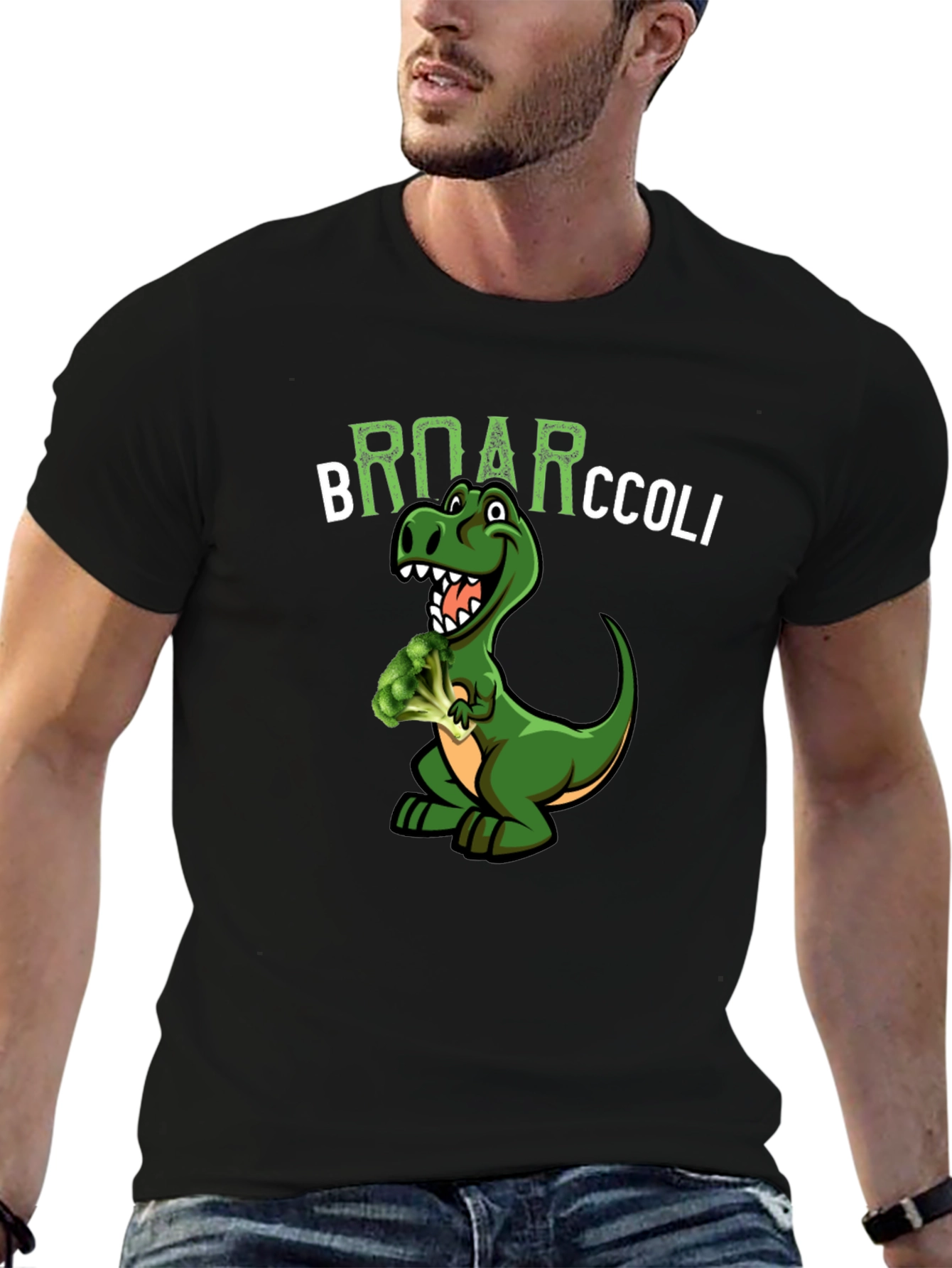 Broarccolli Dinosaur T-Shirt - Funny Vegan Tee