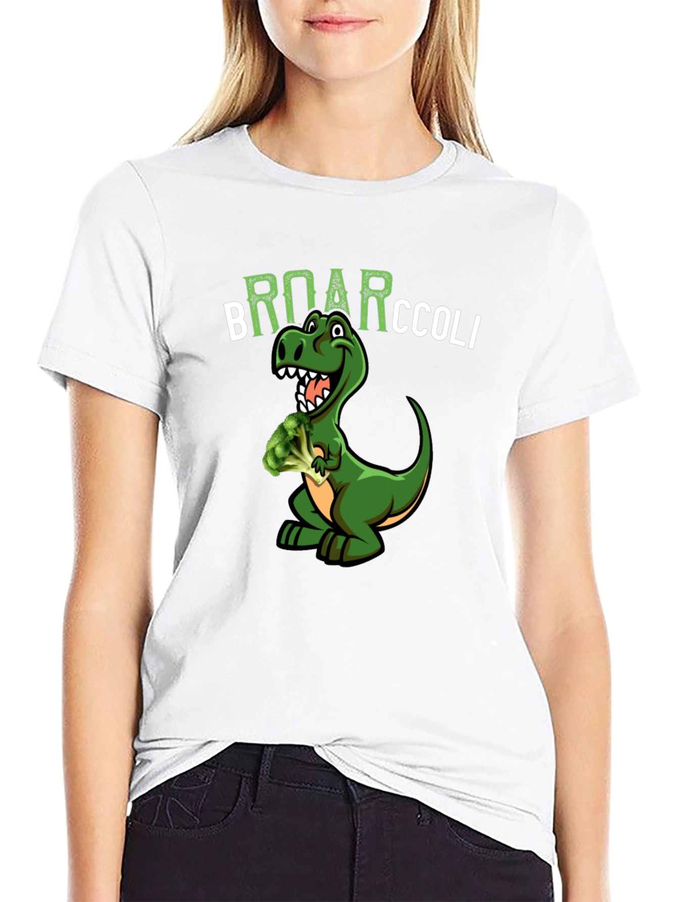 Broarccolli Dinosaur T-Shirt - Funny Vegan Tee