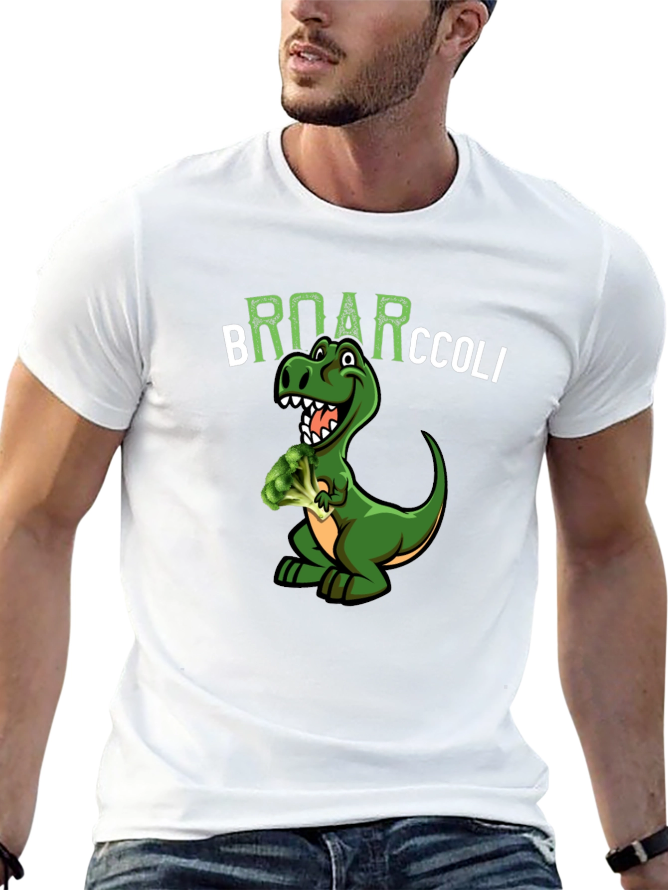 Broarccolli Dinosaur T-Shirt - Funny Vegan Tee