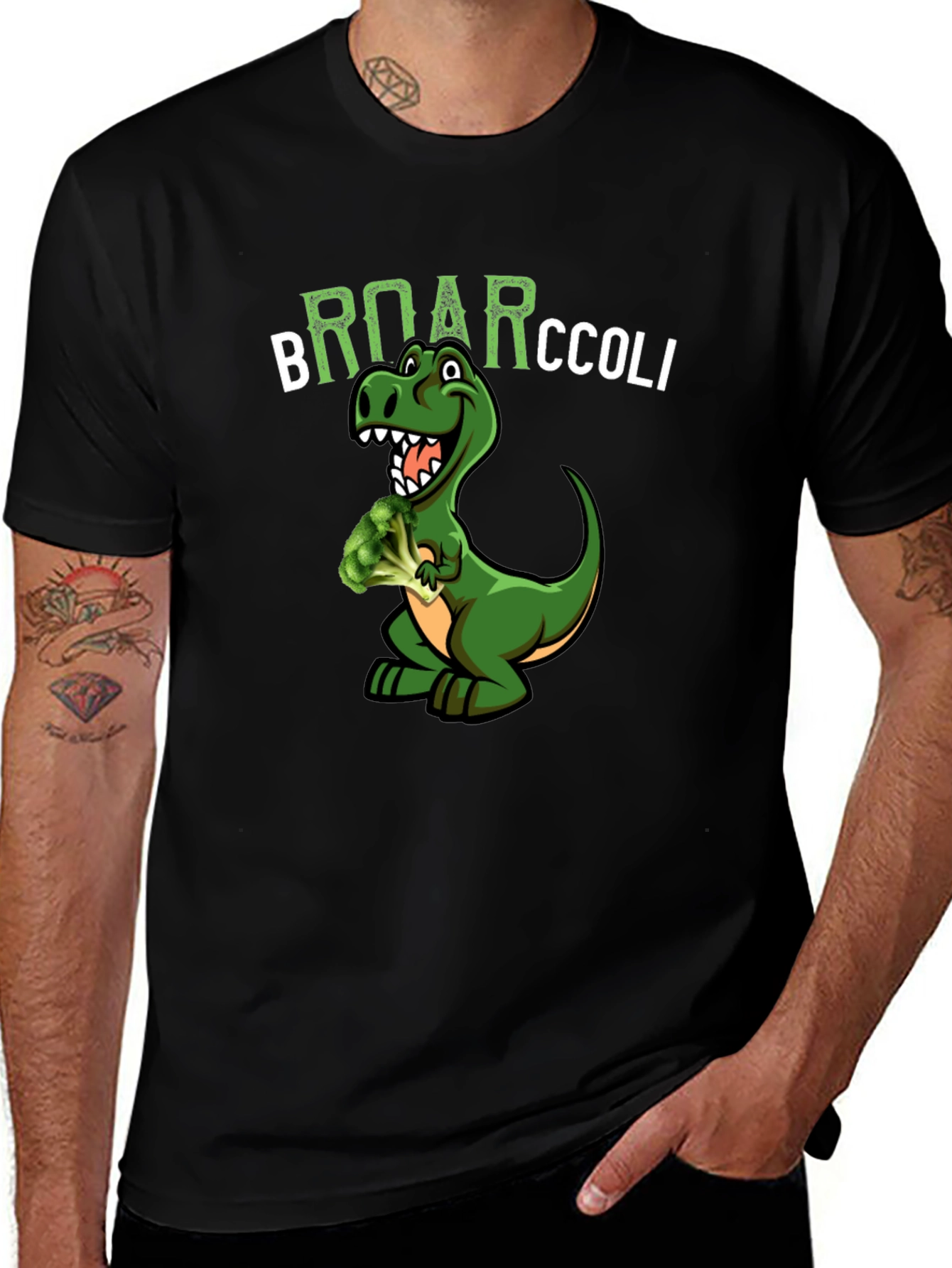 Broarccolli Dinosaur T-Shirt - Funny Vegan Tee