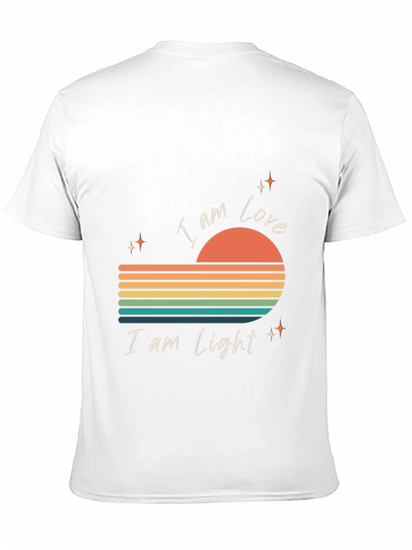 I Am Love I Am Light Retro Graphic Tee