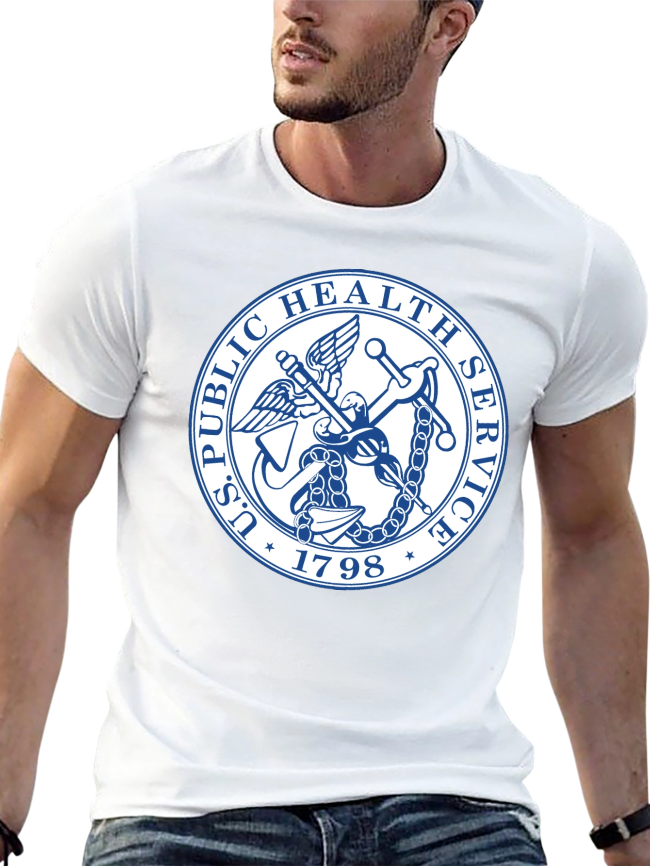 US Public Health Service Seal Black T-Shirt
