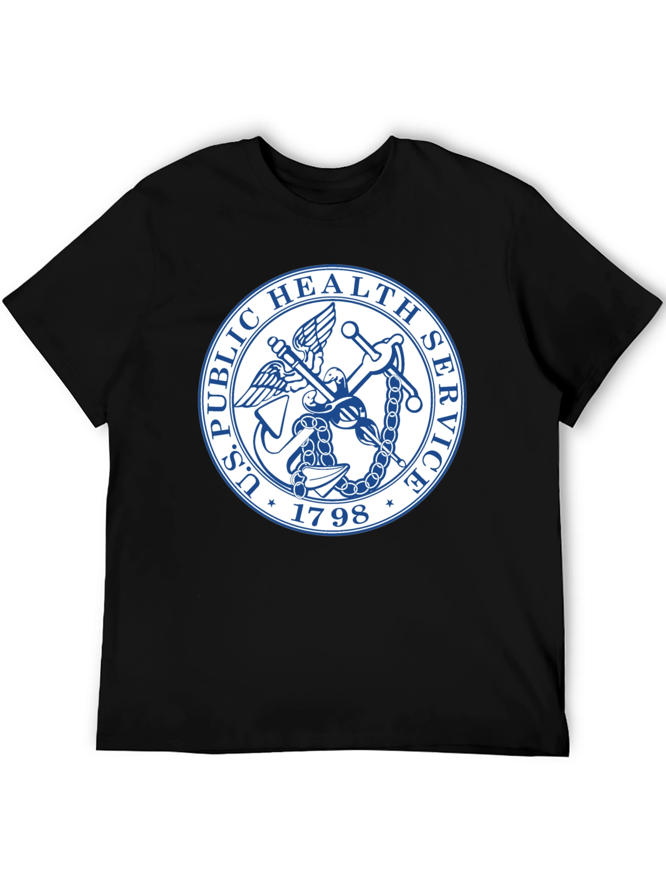 US Public Health Service Seal Black T-Shirt