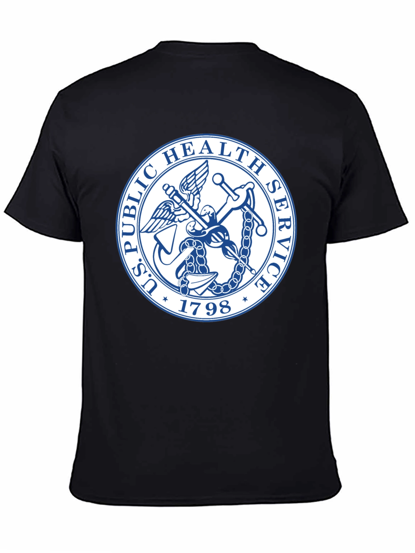 US Public Health Service Seal Black T-Shirt