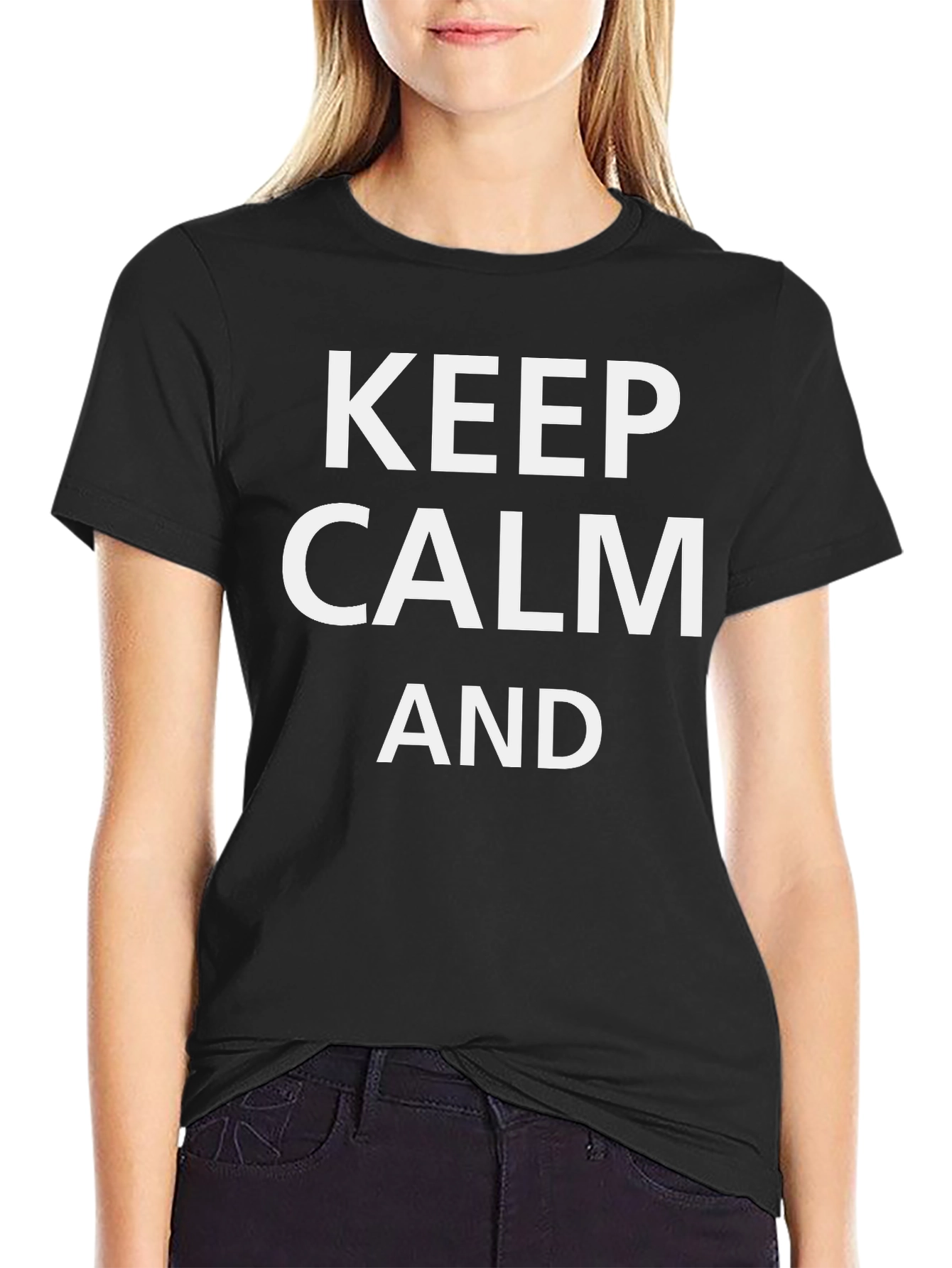 Keep Calm Graphic Tee - Black T-Shirt