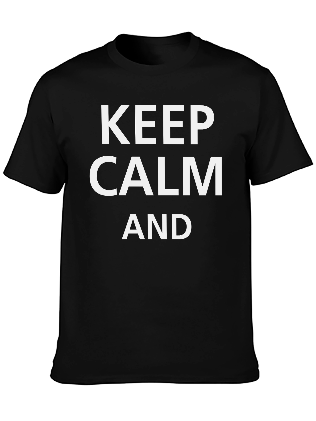 Keep Calm Graphic Tee - Black T-Shirt