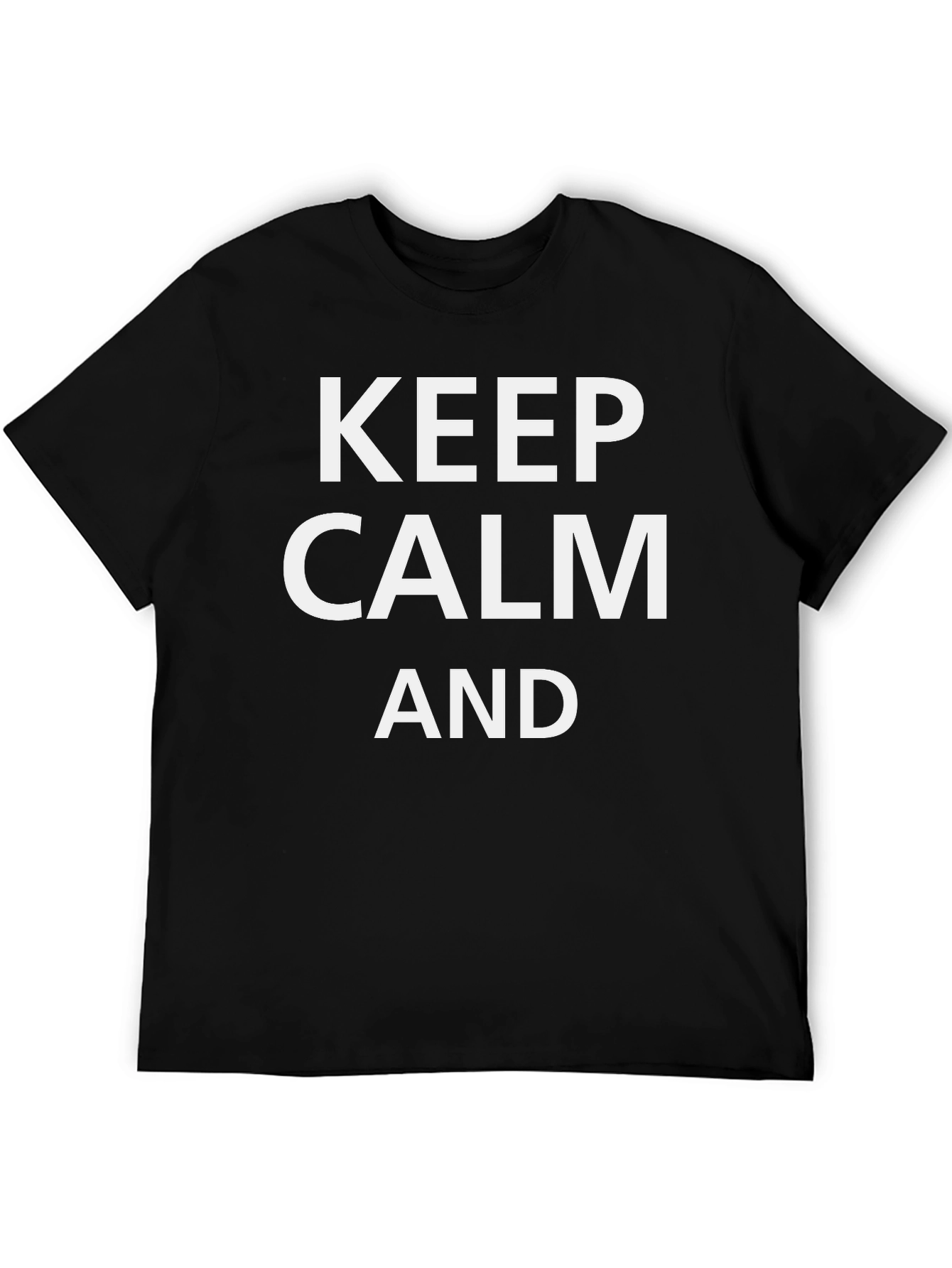 Keep Calm Graphic Tee - Black T-Shirt