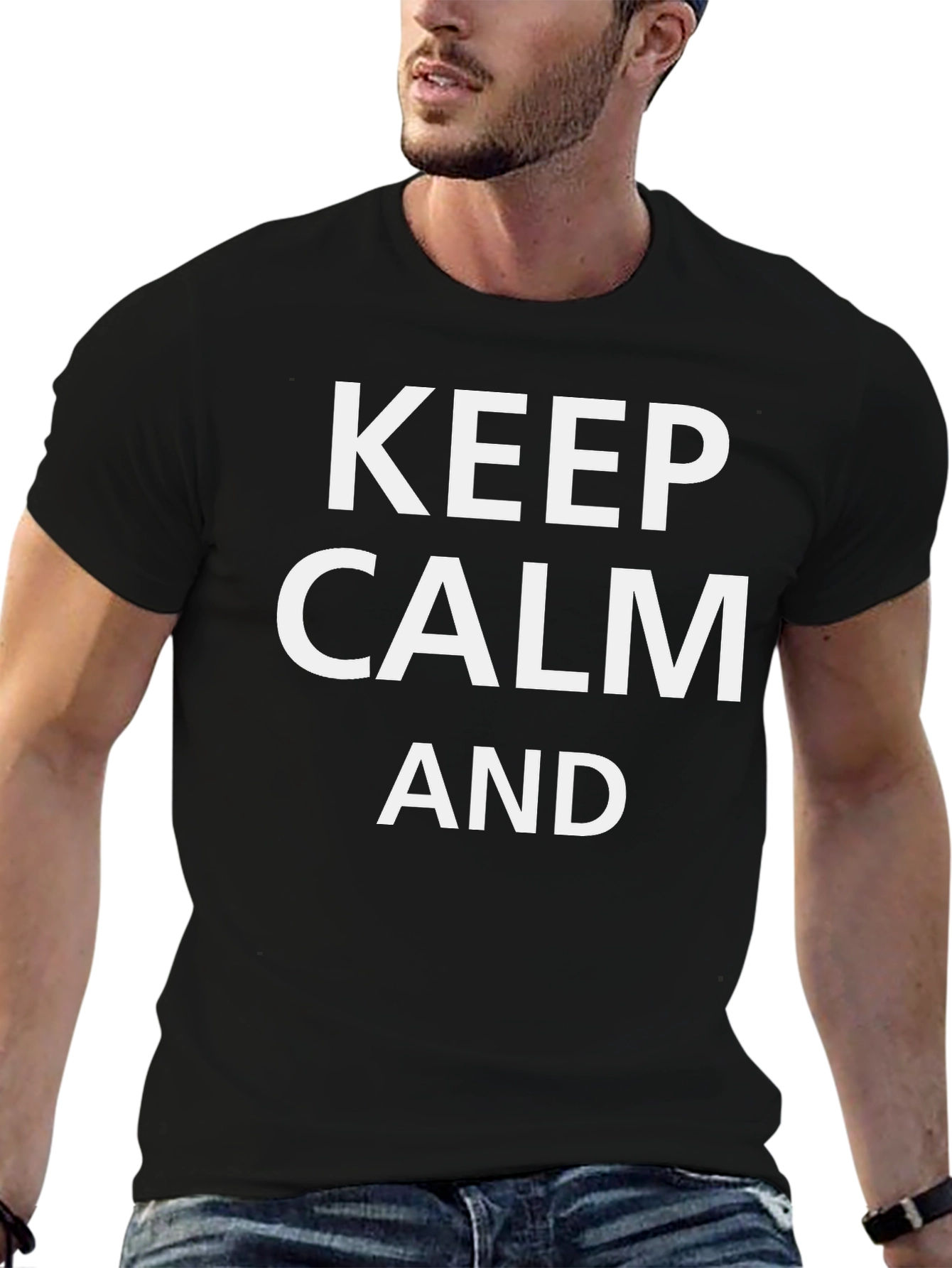 Keep Calm Graphic Tee - Black T-Shirt