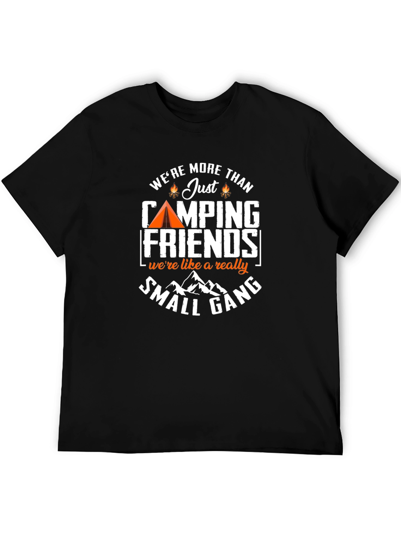 Camping Friends T-Shirt - Small Gang Camping Tee