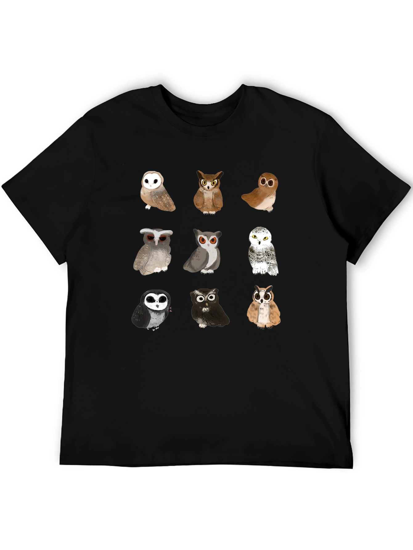 Owl T-Shirt - Unique Bird Design
