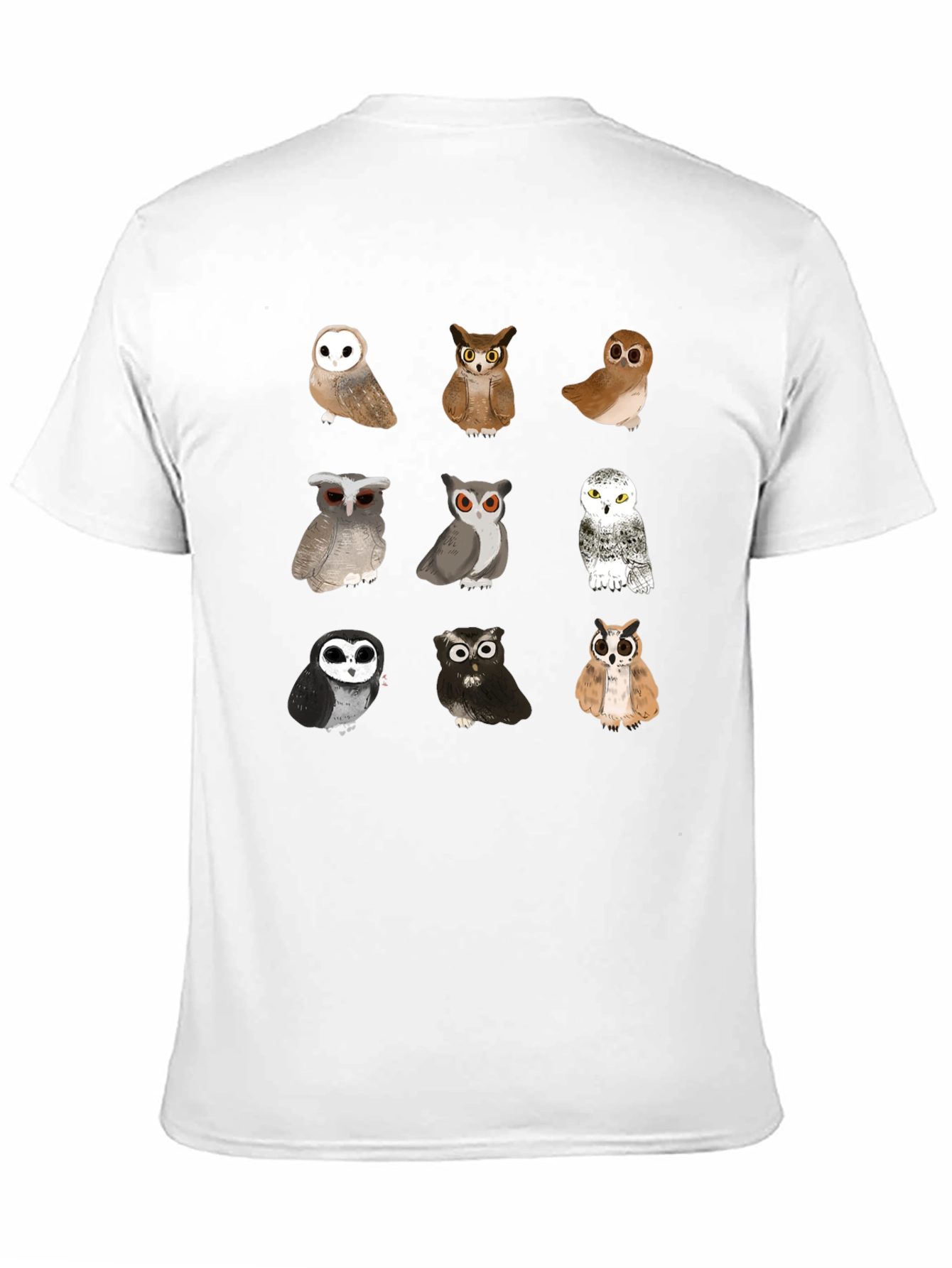 Owl T-Shirt - Unique Bird Design