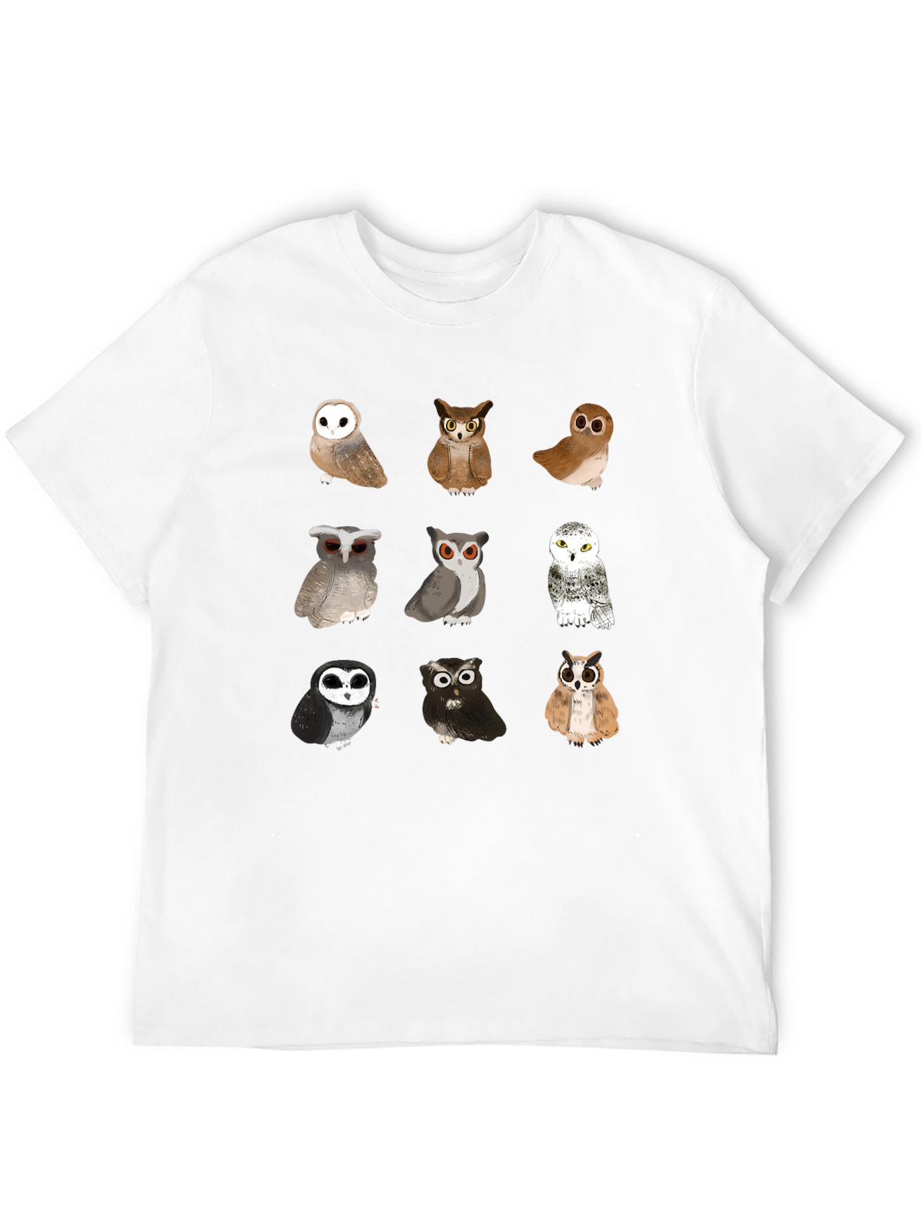 Owl T-Shirt - Unique Bird Design