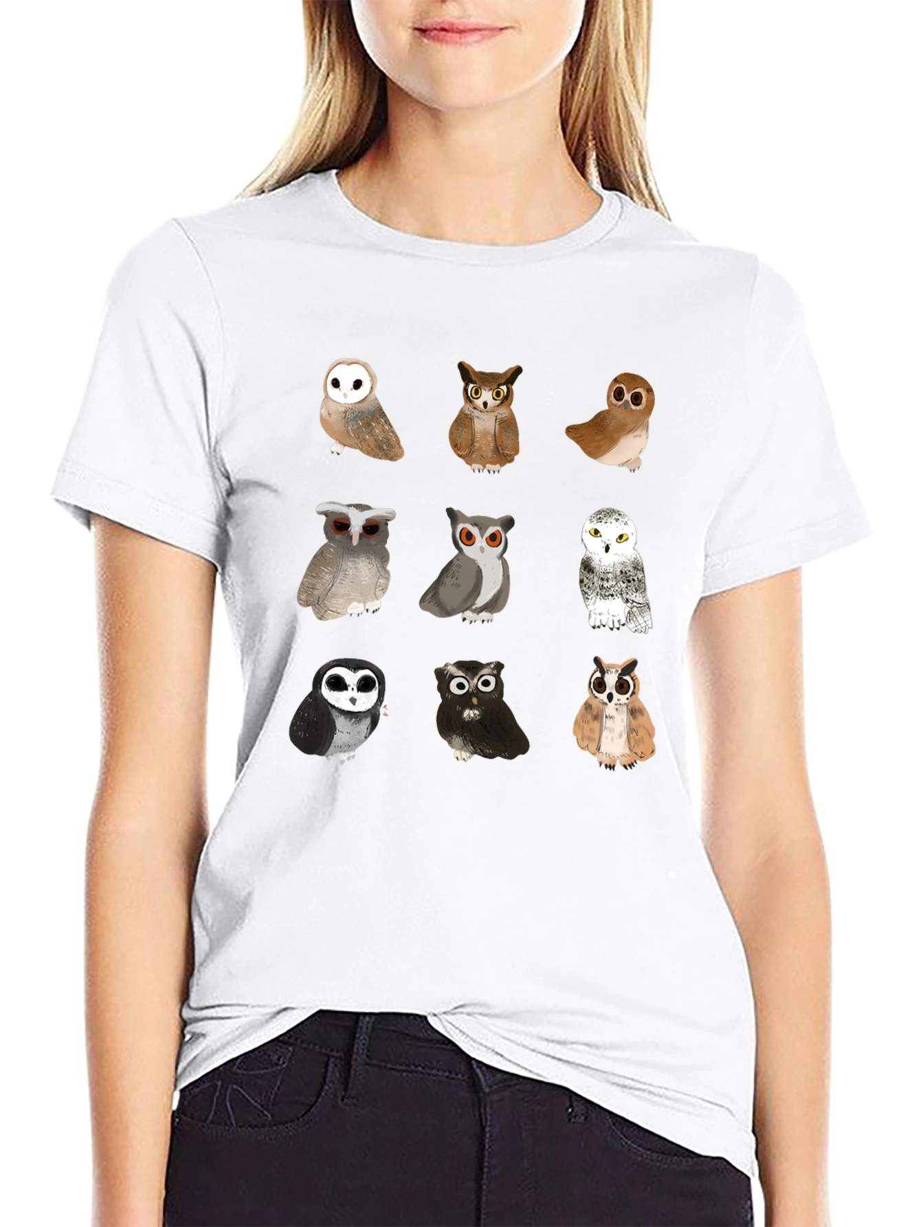 Owl T-Shirt - Unique Bird Design
