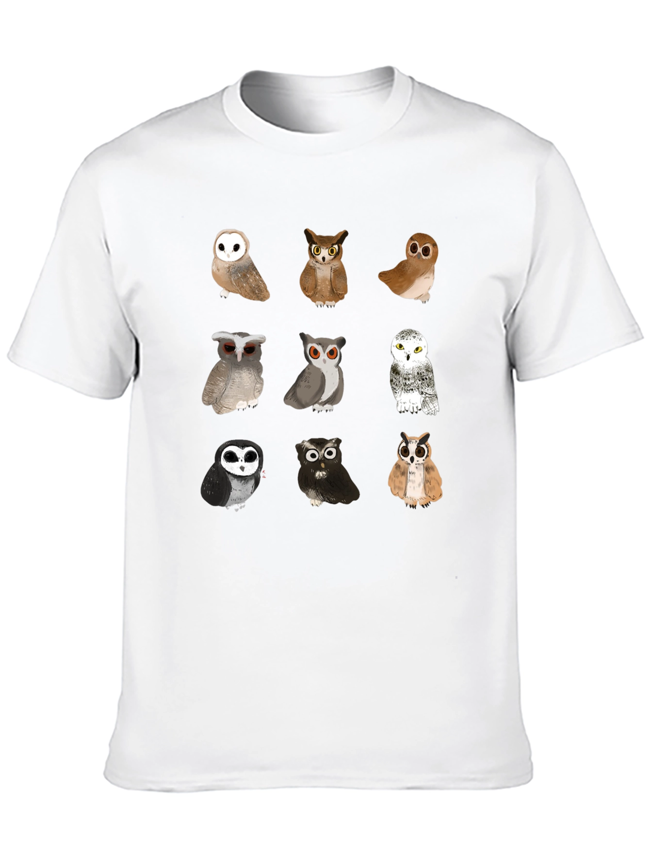 Owl T-Shirt - Unique Bird Design