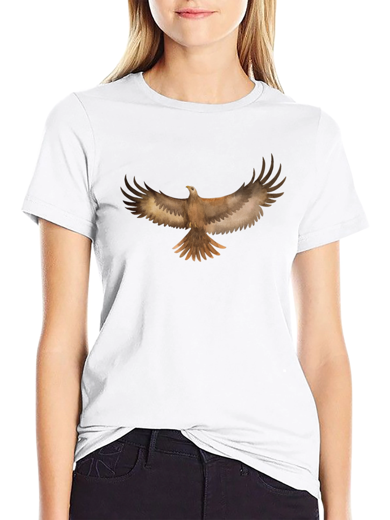 Eagle Graphic Tee - Stylish Mens Black T-Shirt