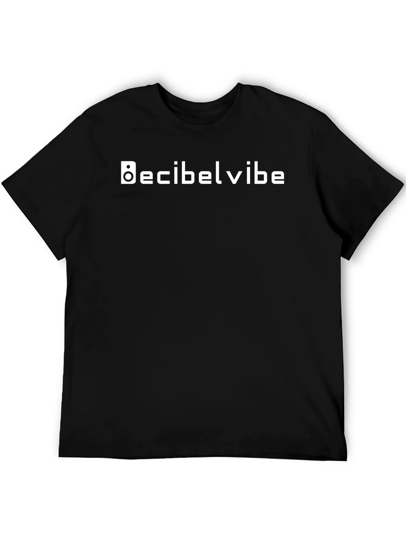 Decibel Vibe Black T-Shirt - Stylish Graphic Tee