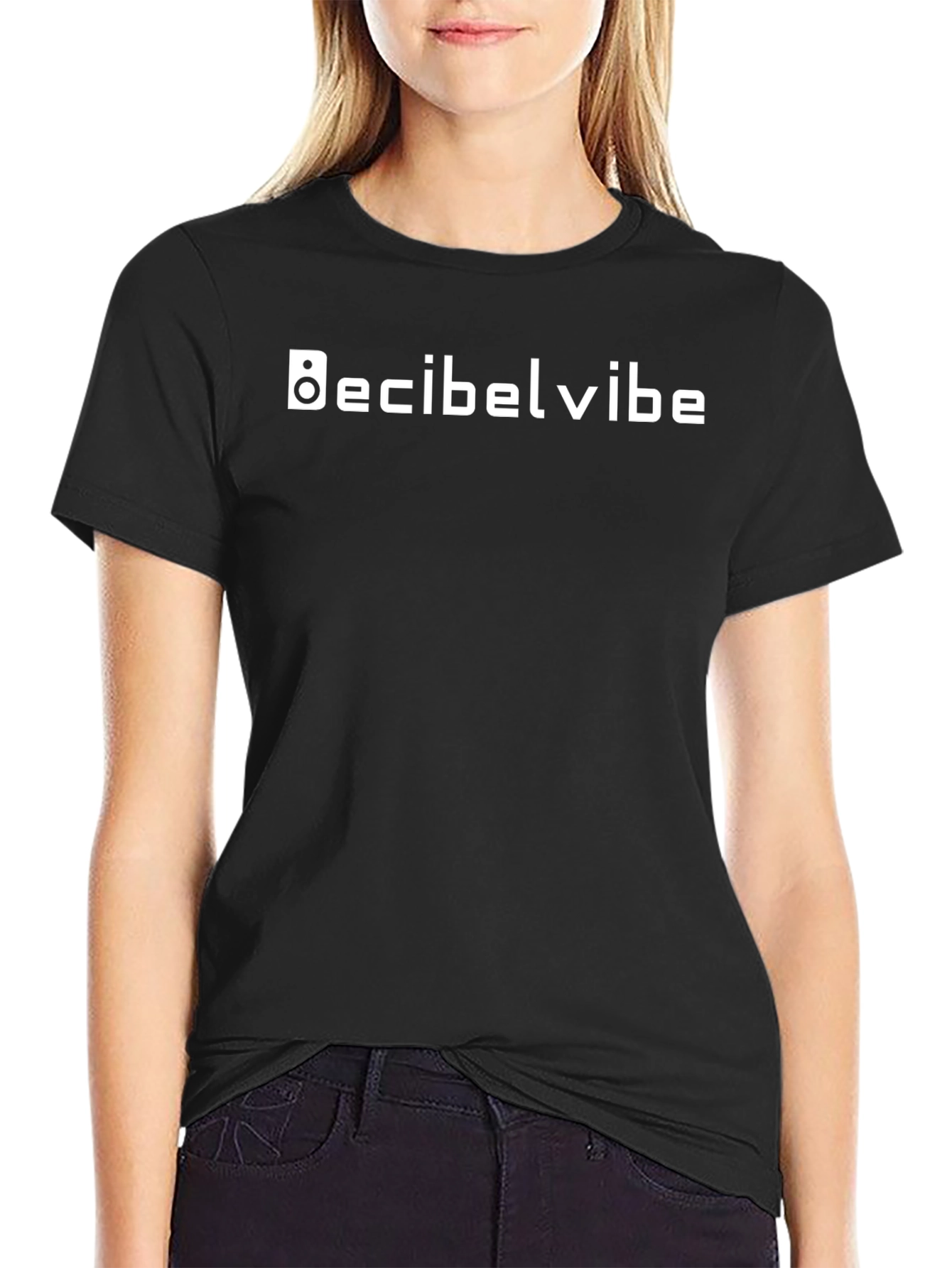 Decibel Vibe Black T-Shirt - Stylish Graphic Tee
