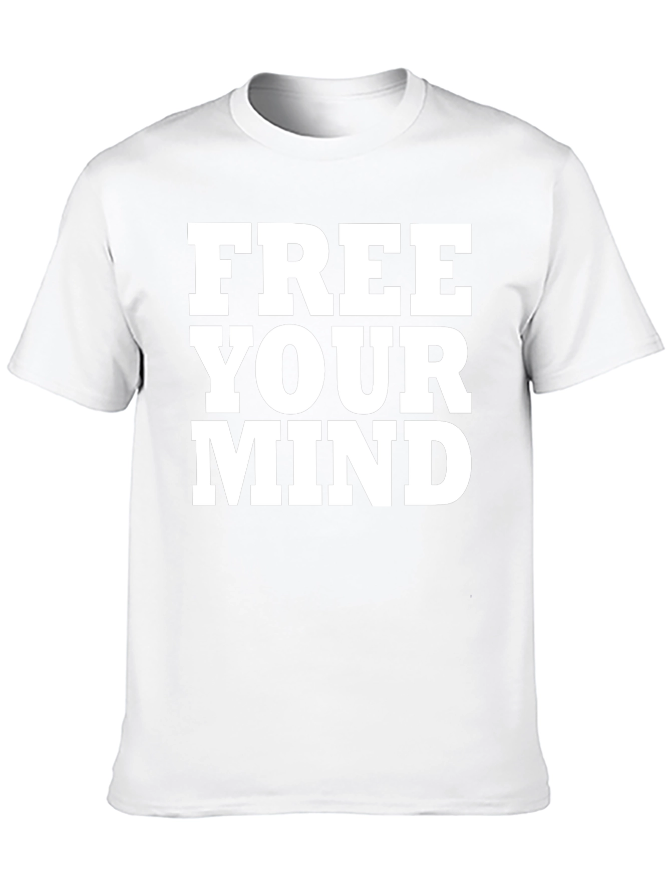 Free Your Mind Graphic Tee - Black Cotton T-Shirt