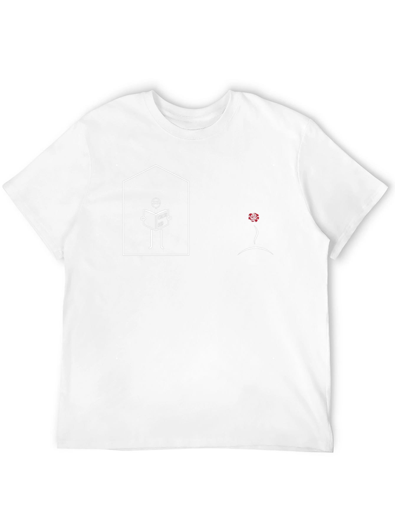 Stick Figure Reader T-Shirt - Black