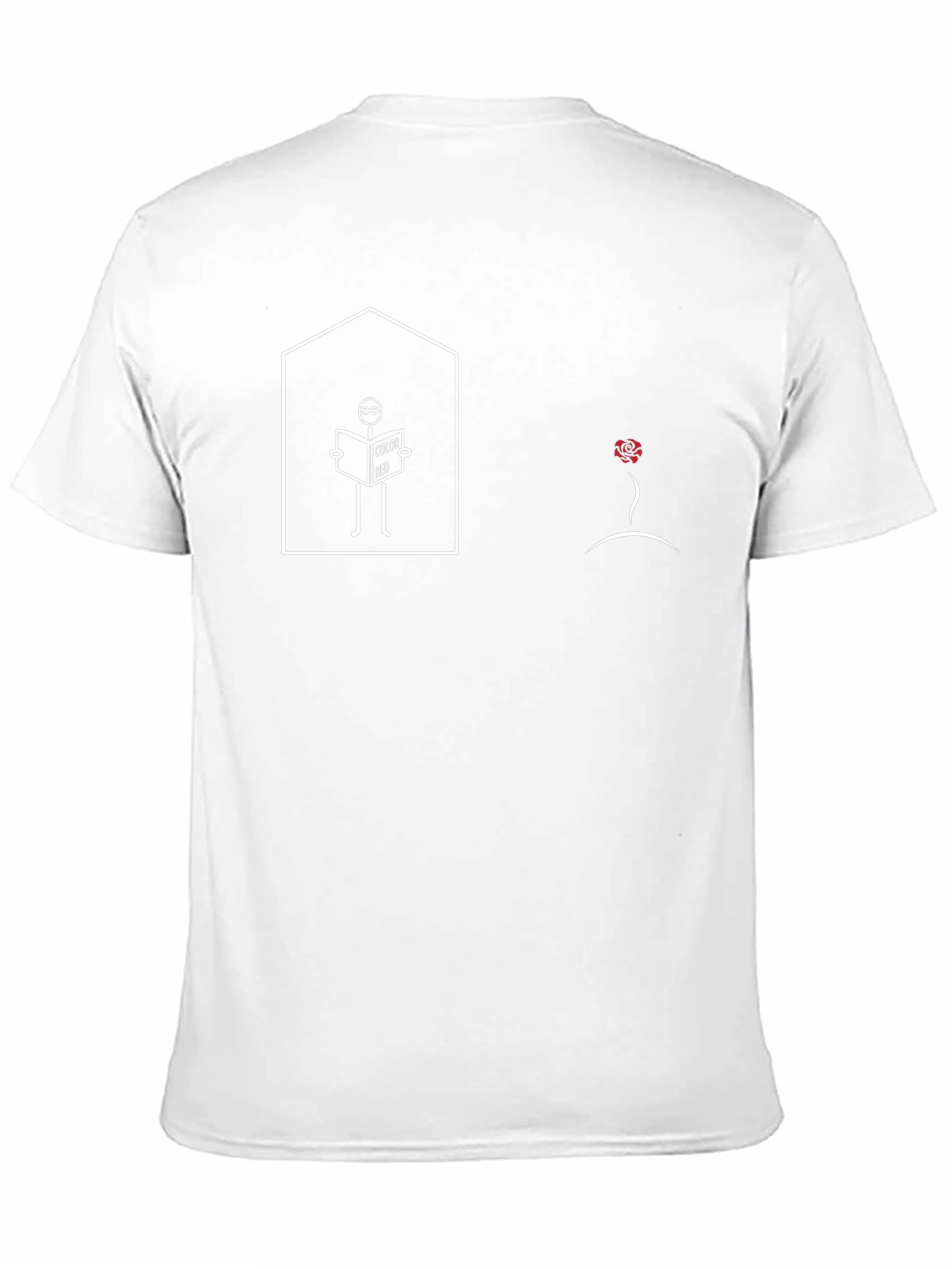 Stick Figure Reader T-Shirt - Black