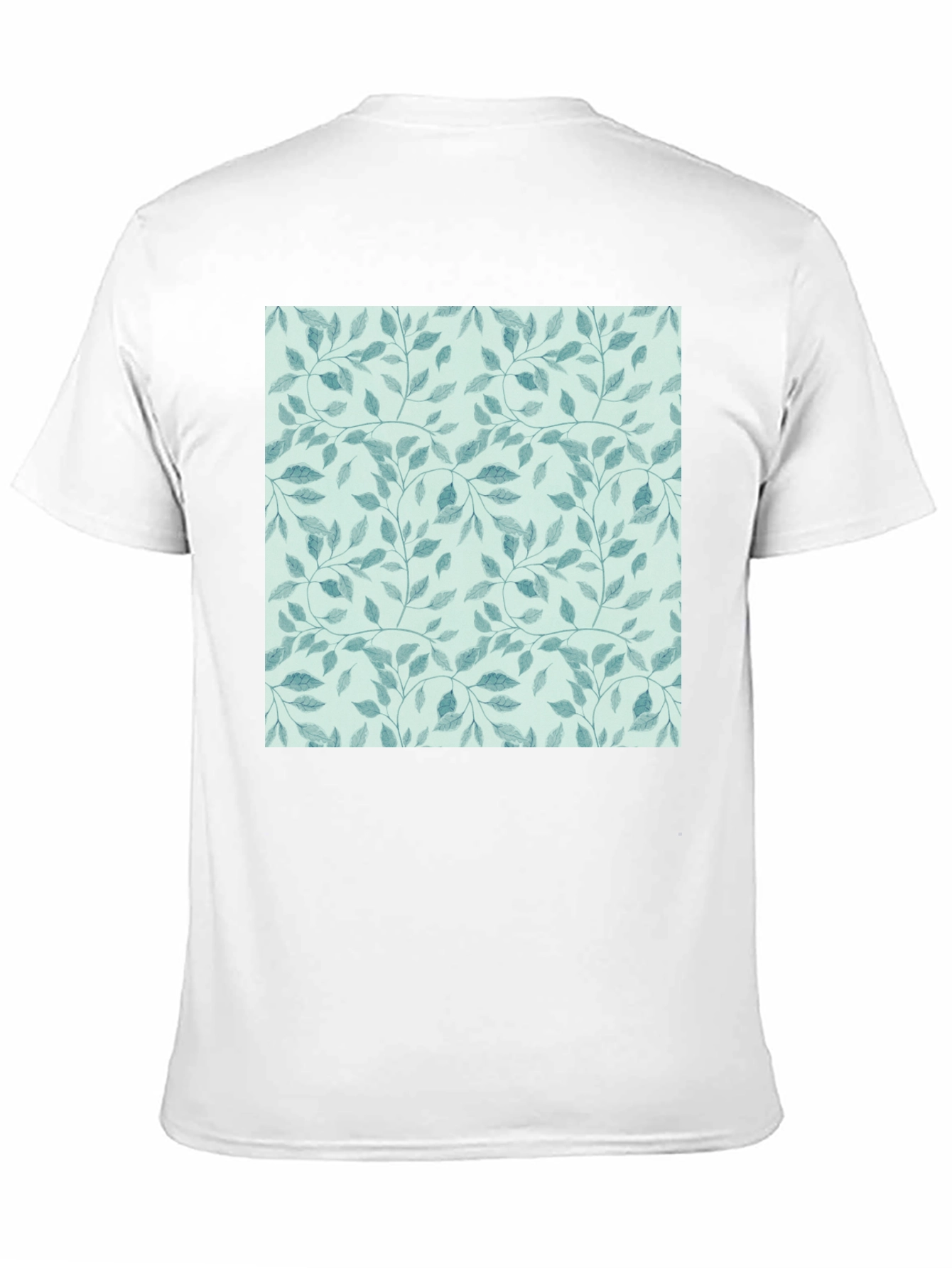 Nature Pattern Black T-Shirt