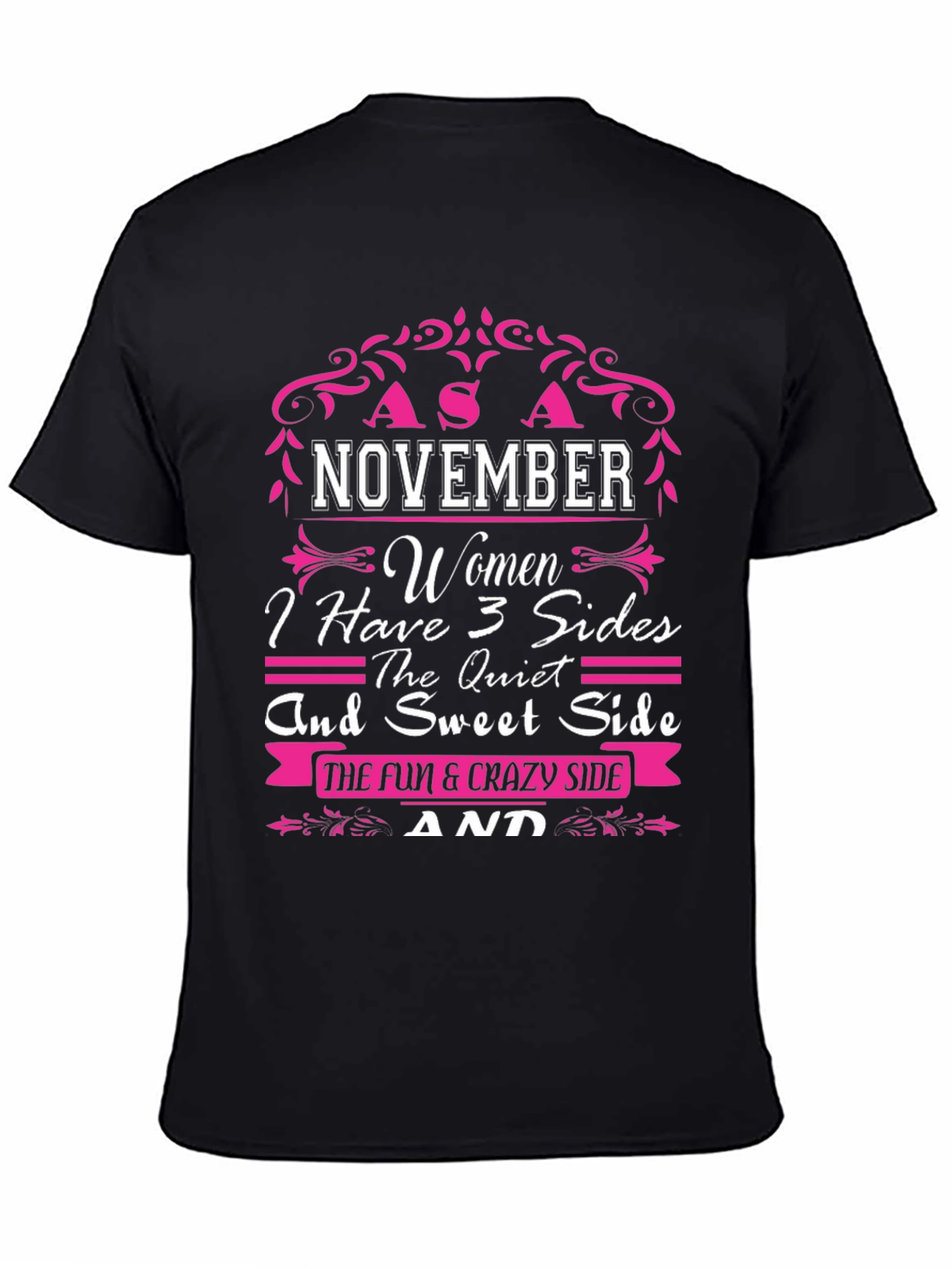 November Women 3 Sides T-Shirt