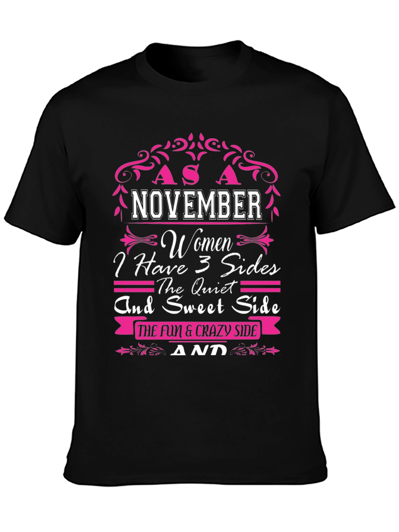 November Women 3 Sides T-Shirt