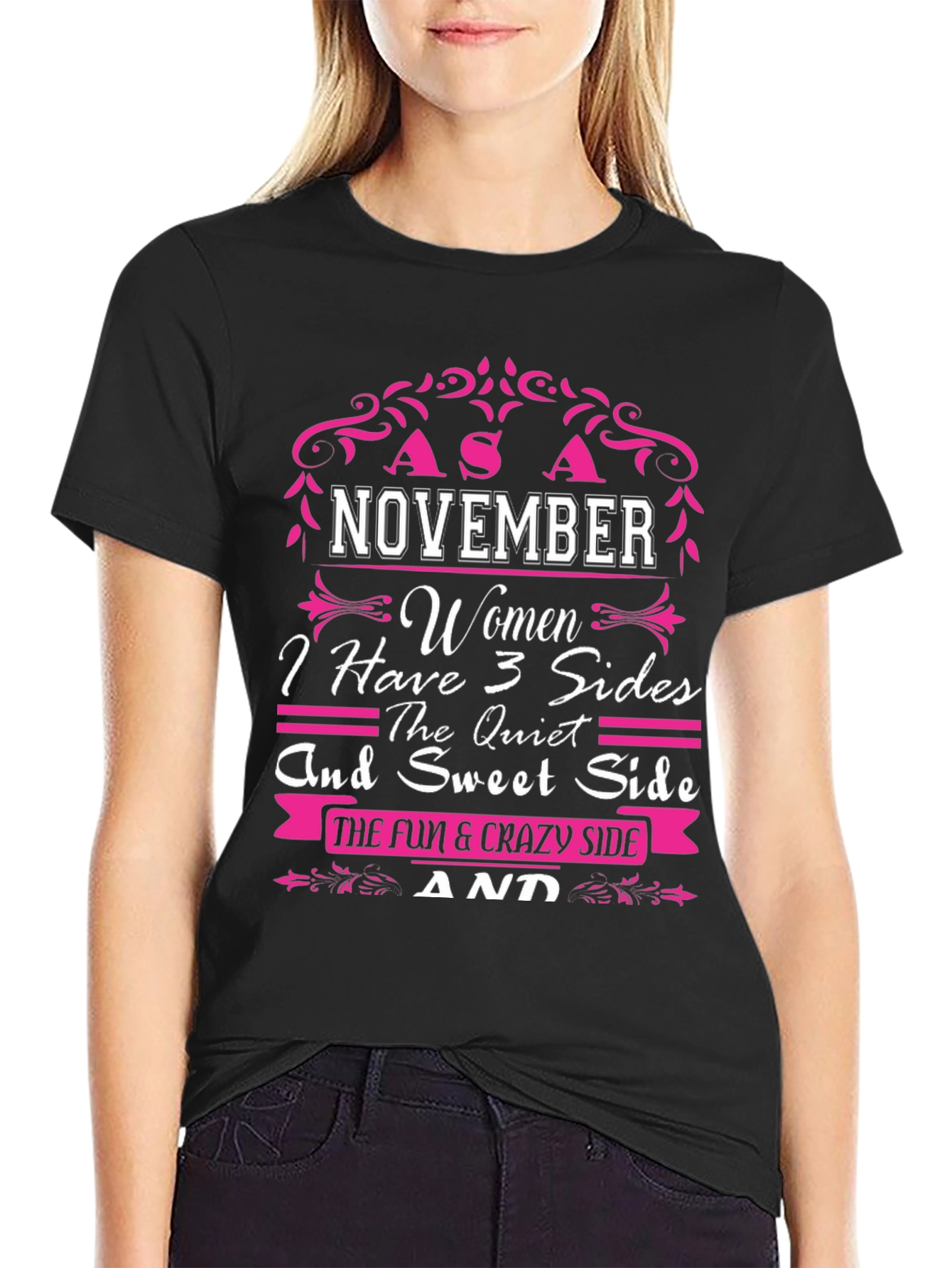 November Women 3 Sides T-Shirt