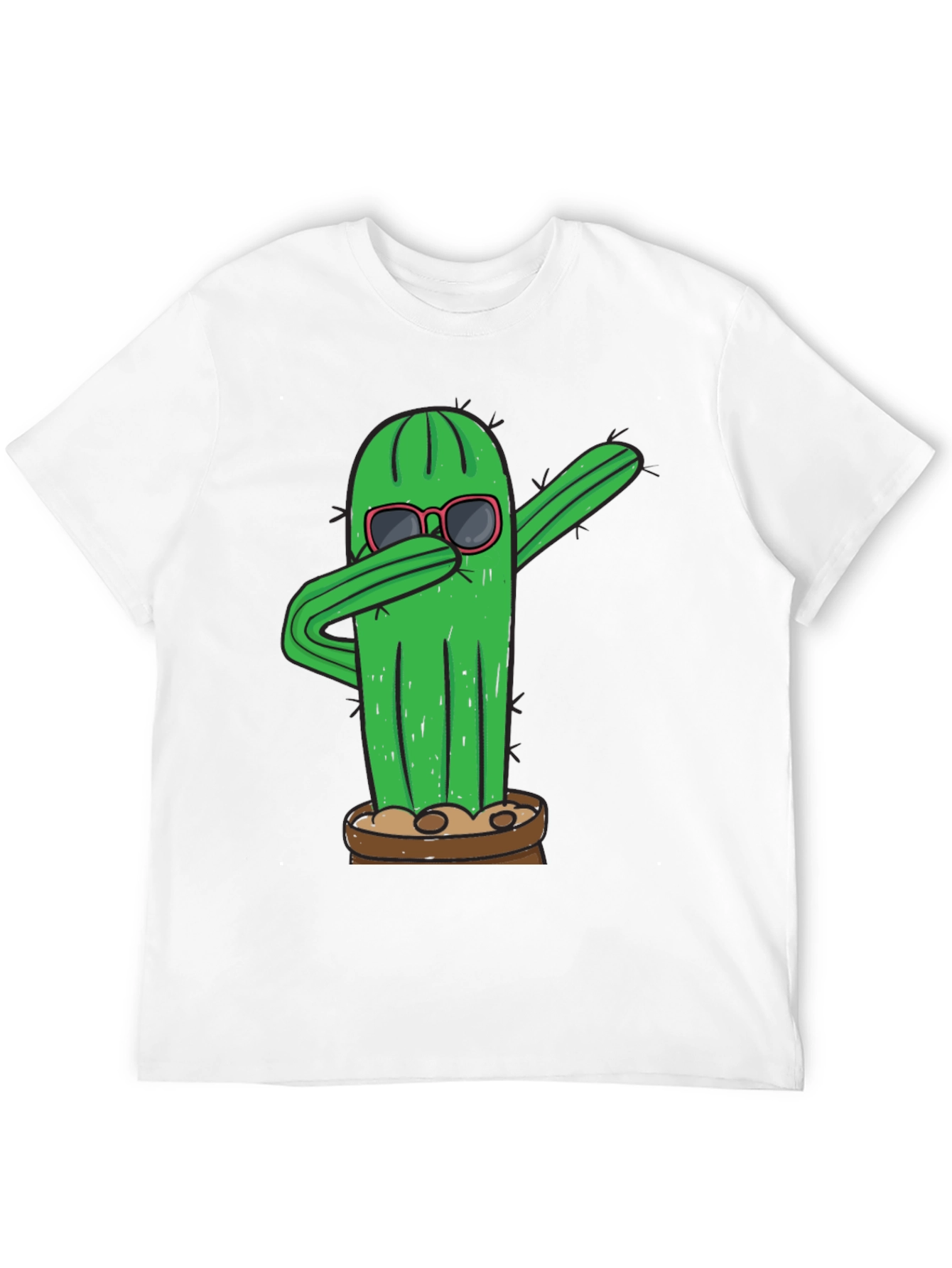 Dabbing Cactus T-Shirt - Funny Plant Tee