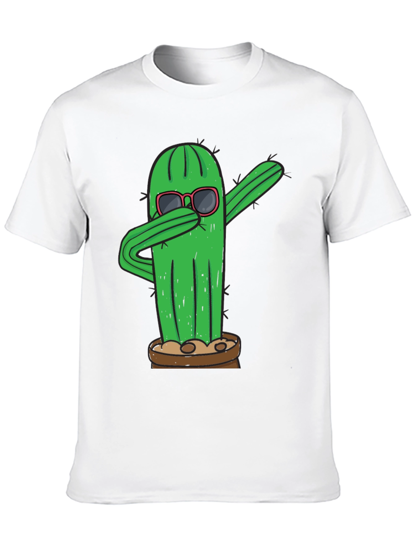 Dabbing Cactus T-Shirt - Funny Plant Tee