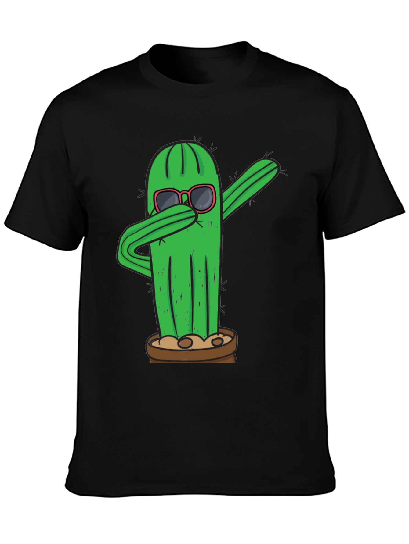 Dabbing Cactus T-Shirt - Funny Plant Tee
