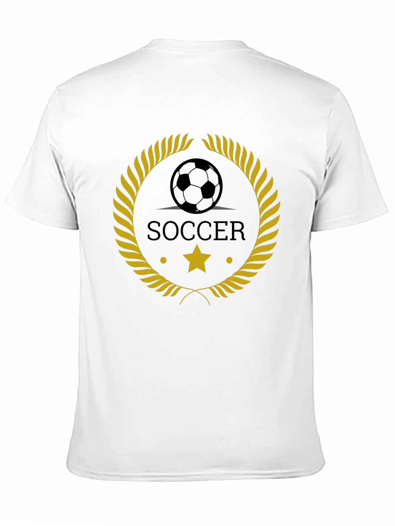 Soccer Emblem Black T-Shirt