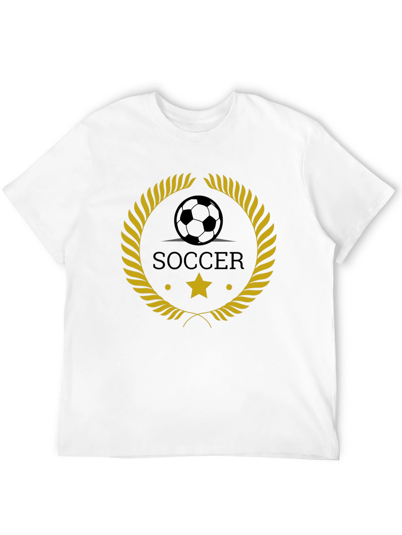 Soccer Emblem Black T-Shirt