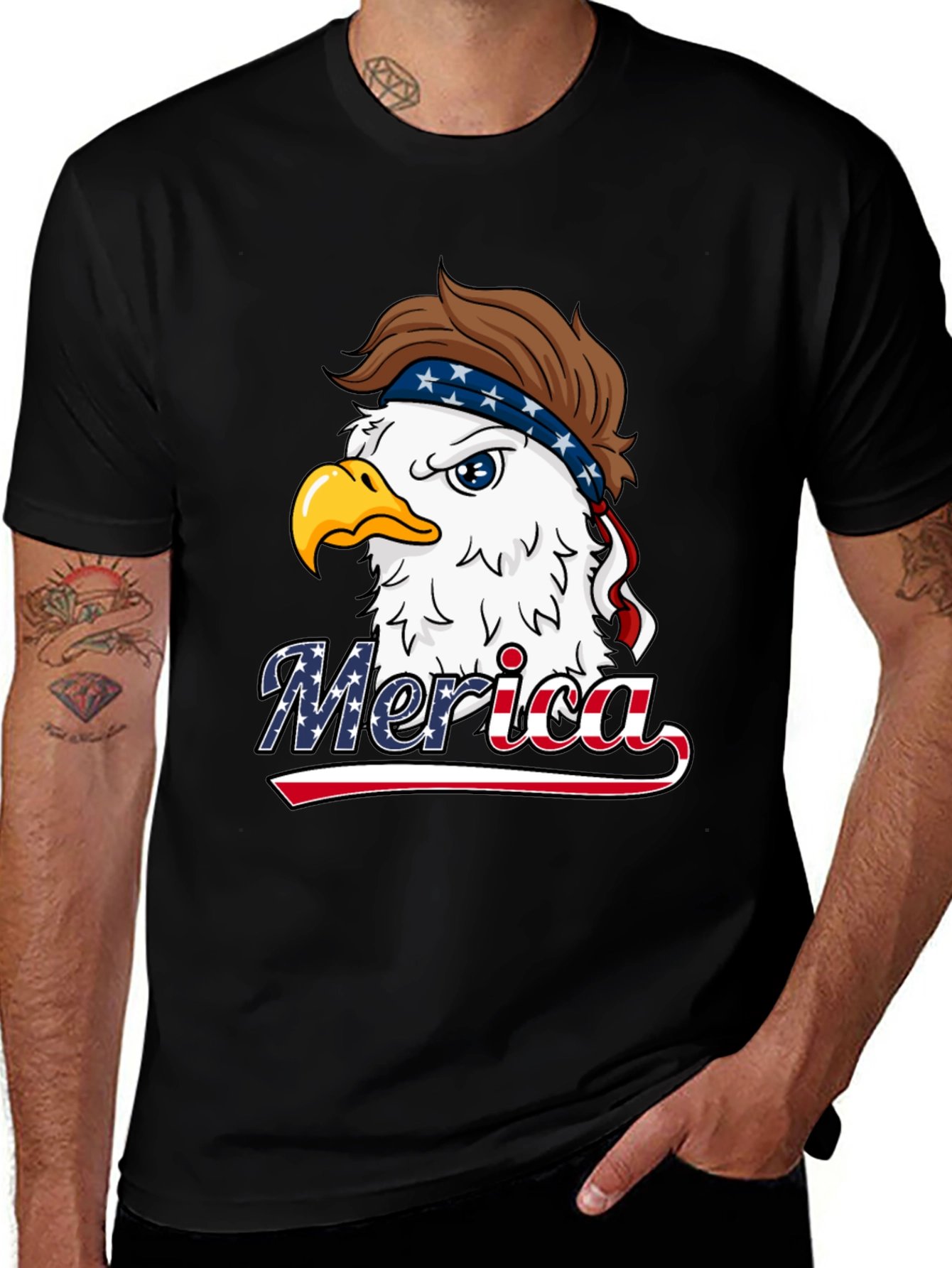 Patriotic Eagle Merica T-Shirt