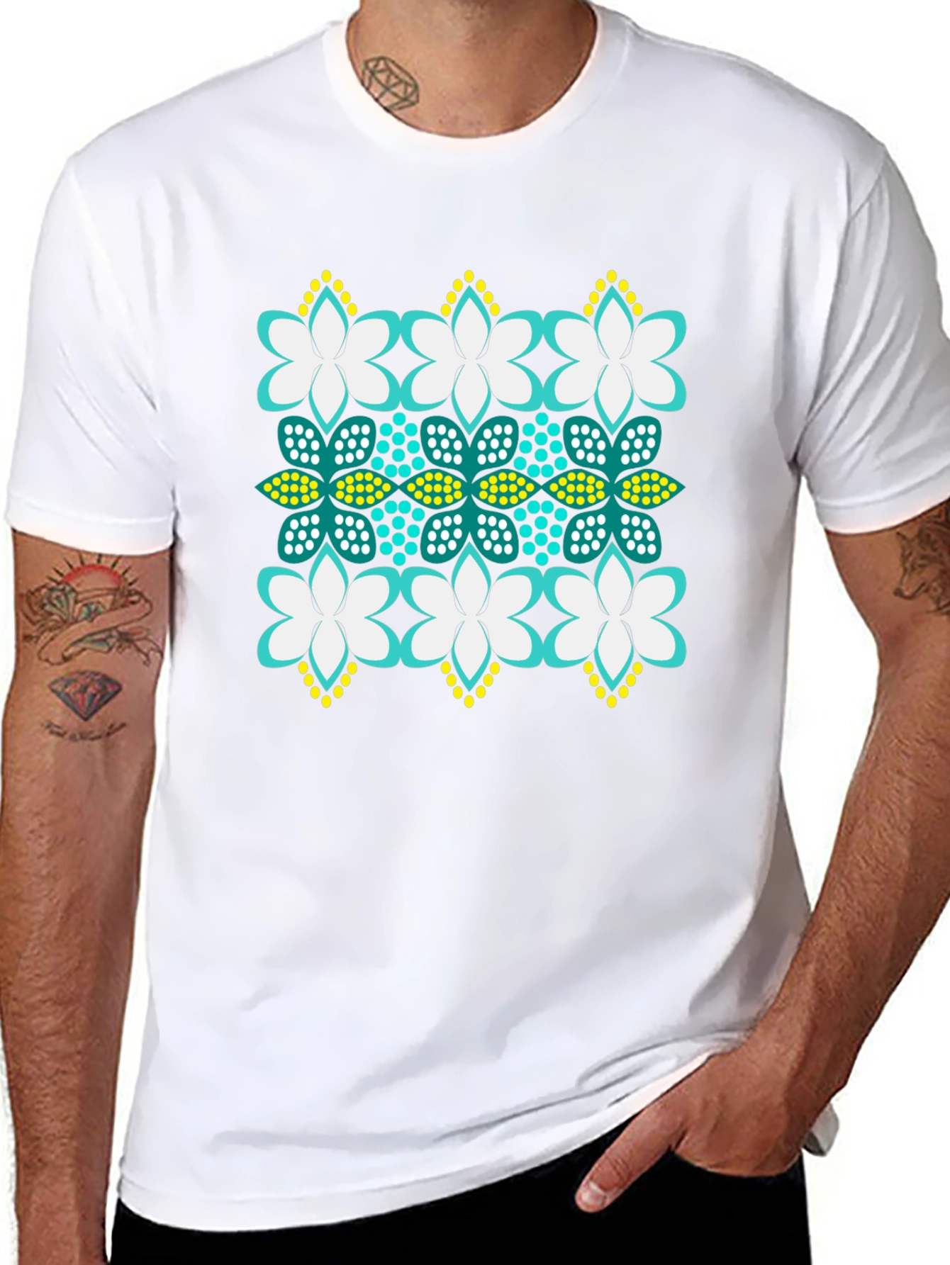 Floral Pattern T-Shirt