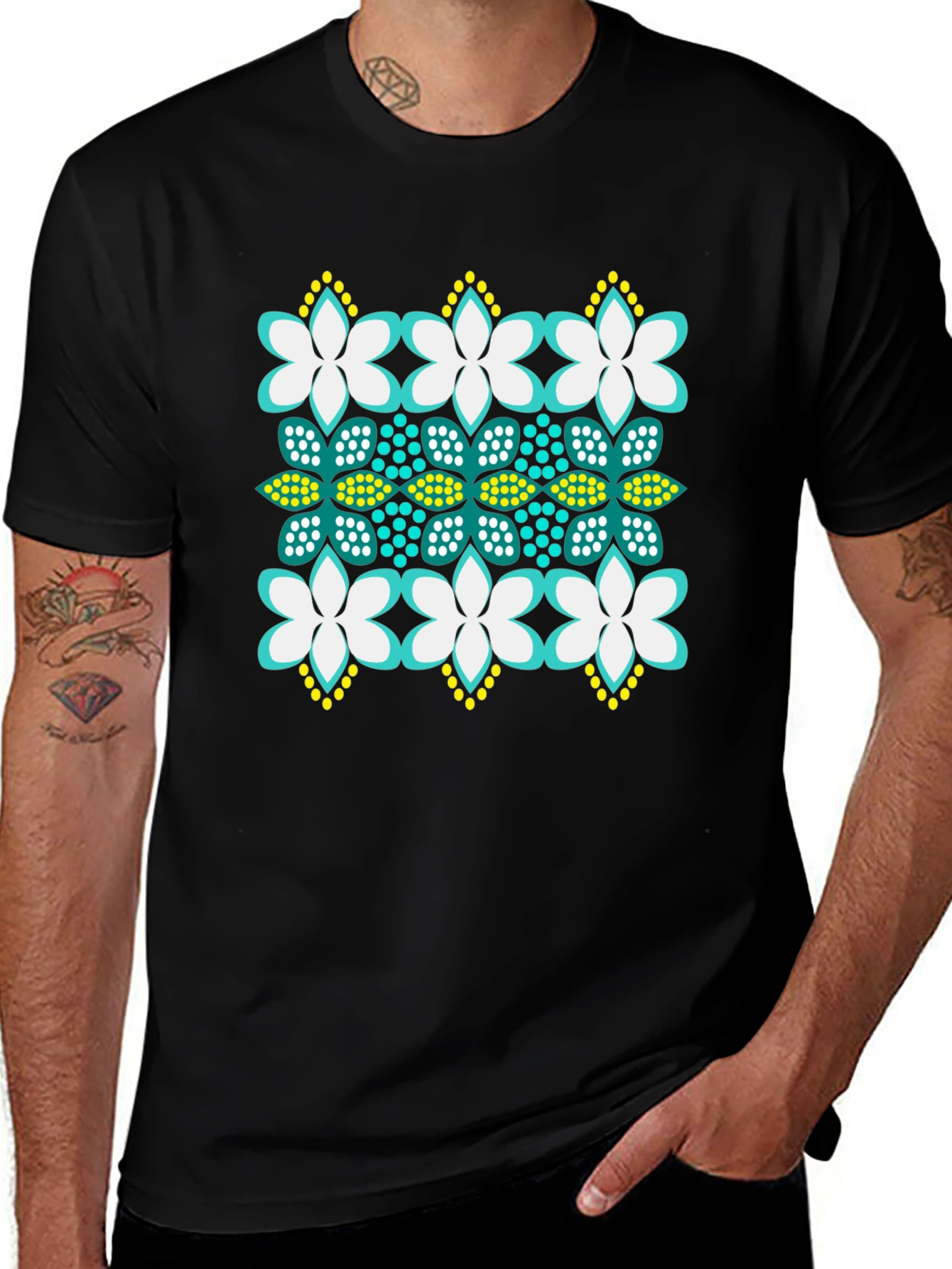 Floral Pattern T-Shirt