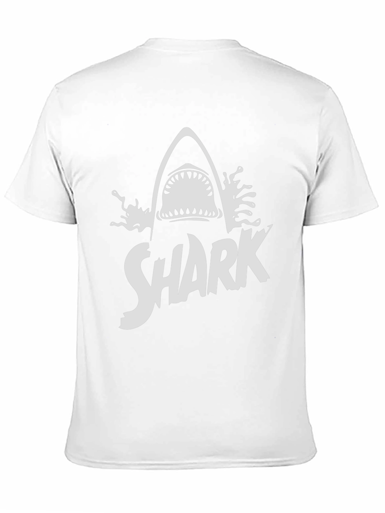 Shark Graphic Print Black T-Shirt