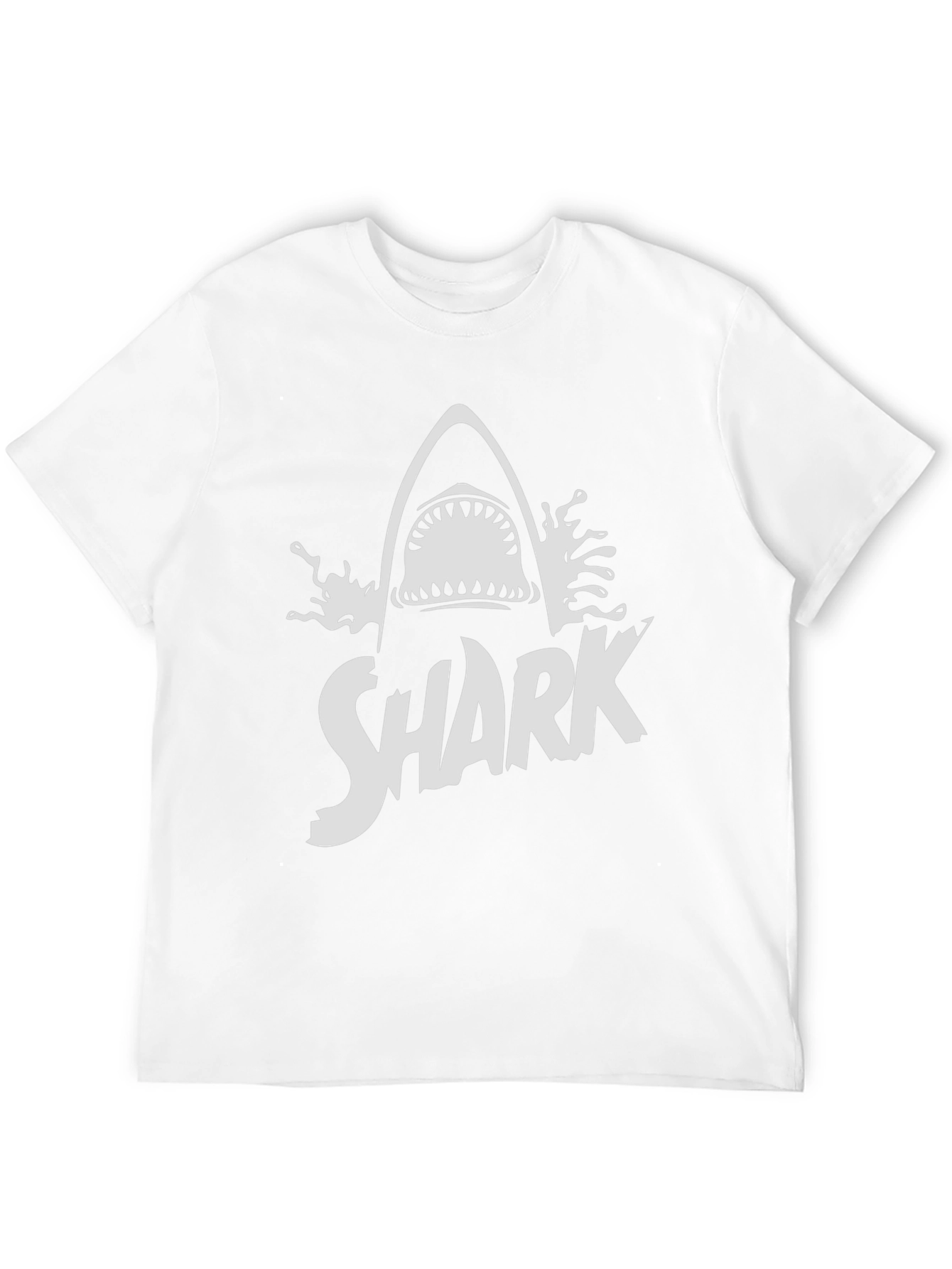 Shark Graphic Print Black T-Shirt