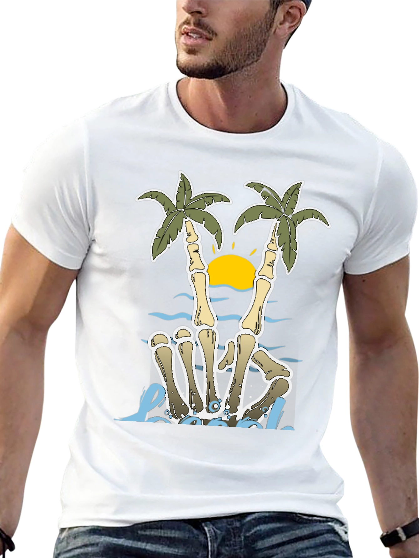 Skeleton Palm Tree T-Shirt