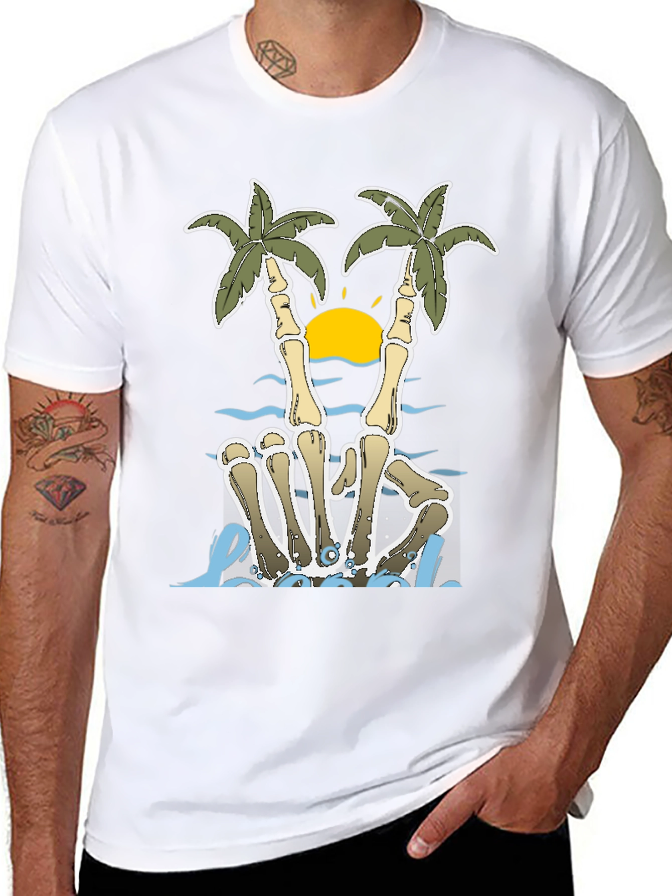 Skeleton Palm Tree T-Shirt