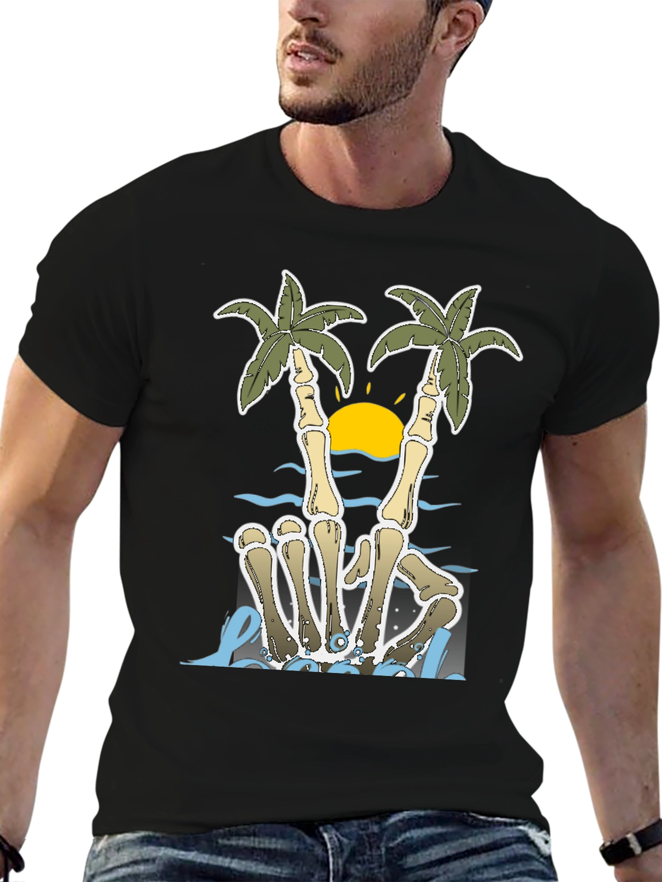 Skeleton Palm Tree T-Shirt